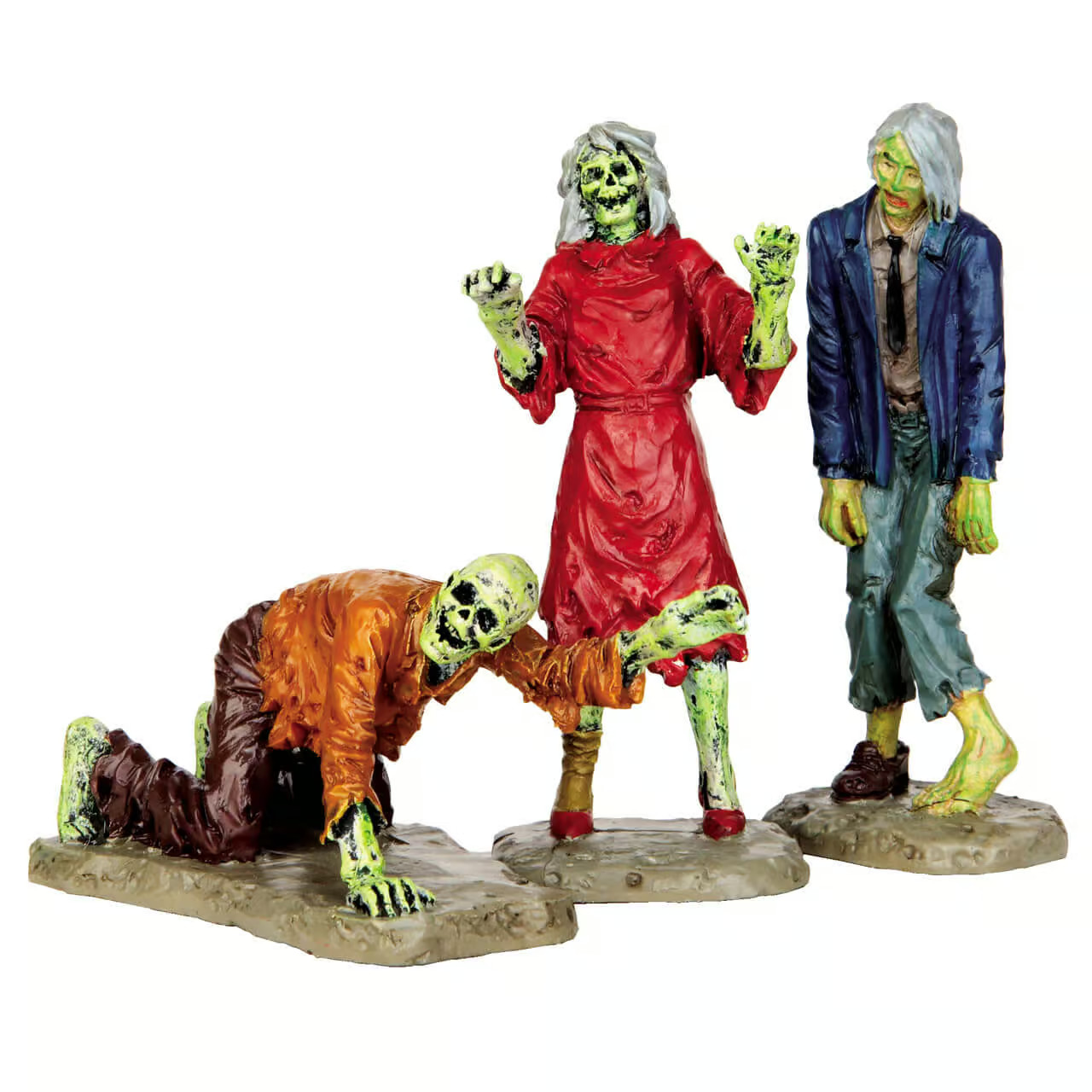 LEMAX Walking Zombies, Set of 3 #42219