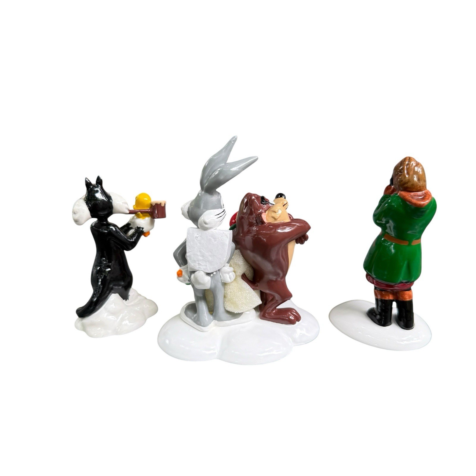 Department 56 Snow Village Looney Tunes Animation Film Festival Taz Tweety