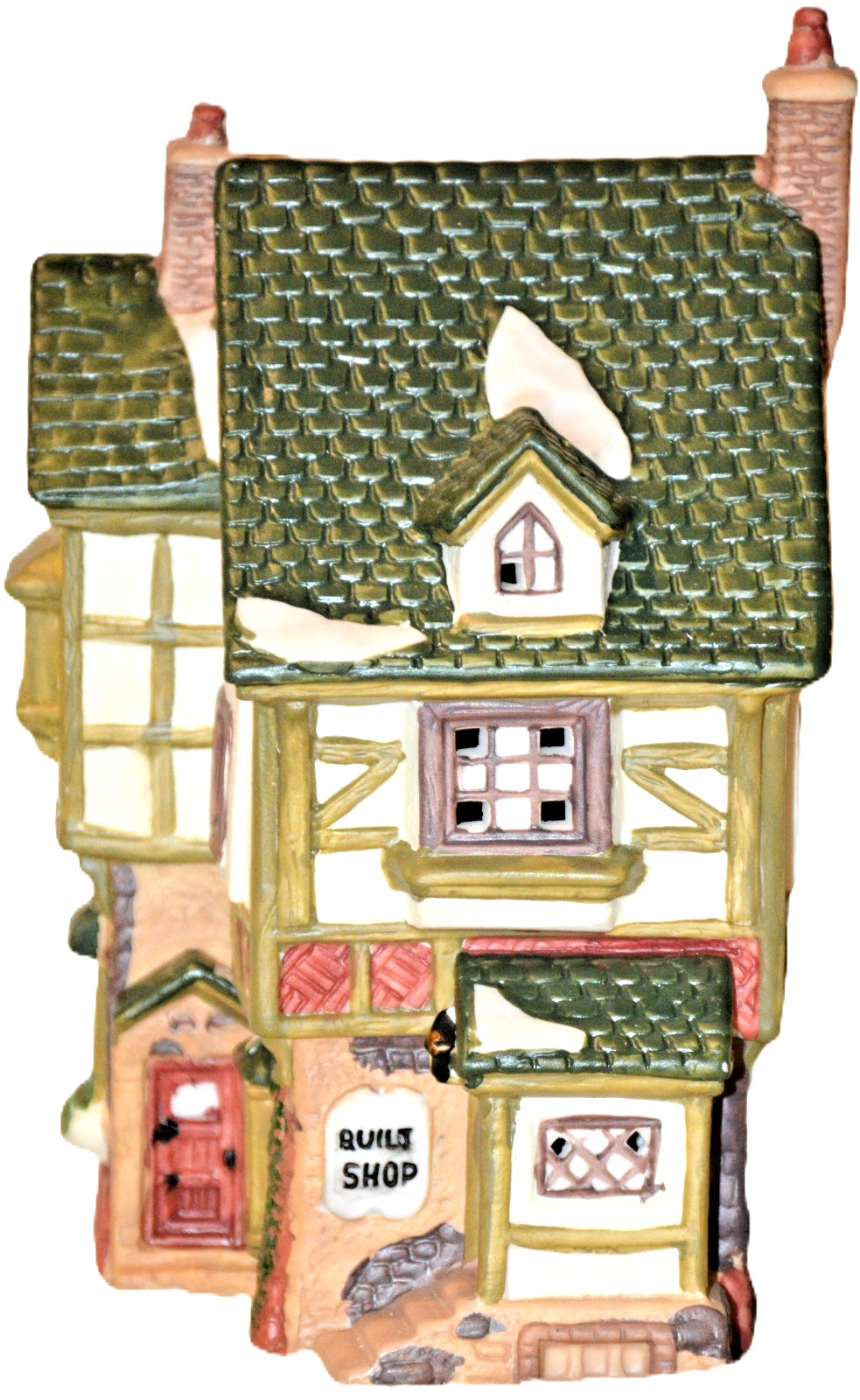 Dickens Collectables Towne Series Quilt Shop Porcelain House 1994 Box 266-6741