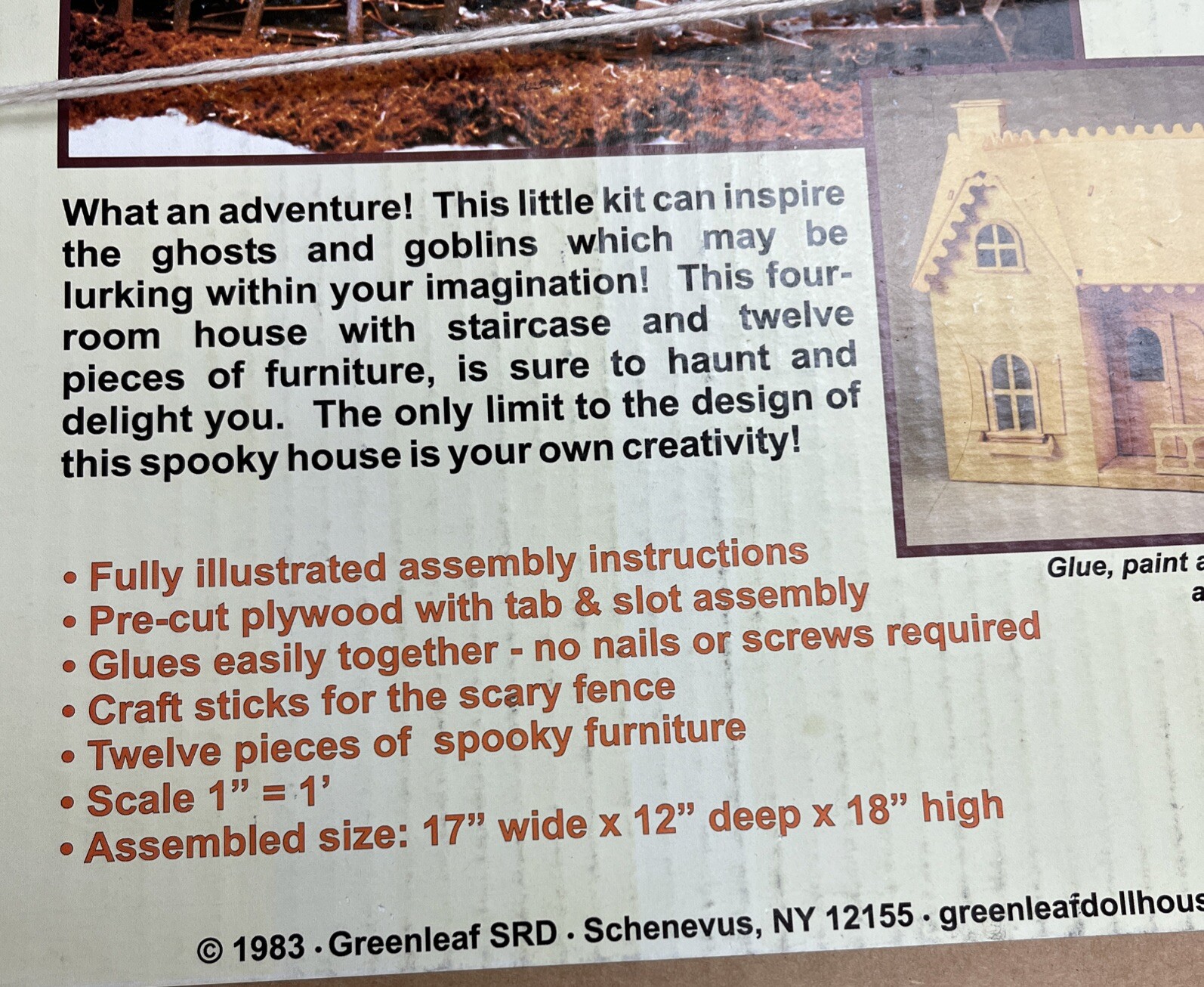 Green leaf Haunted House Kit 1093 Item #66 Made In USA READ