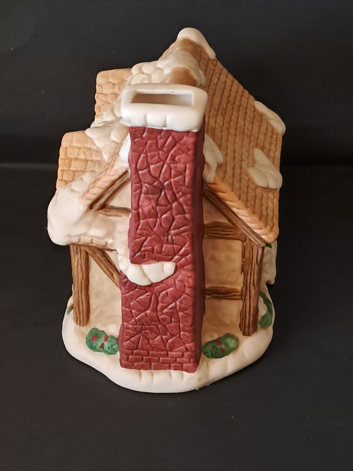 Ceramic House Christmas Village Snowy Building Large 5.5″ Inches Tall READ