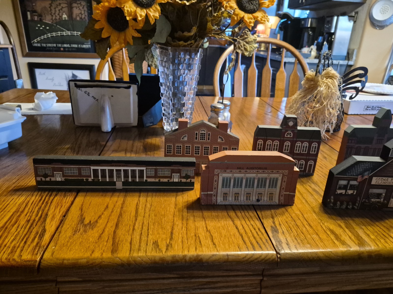 The Cat’s Meow Series X 1992 Wooden Village House, Hand Painted, Signed Julie