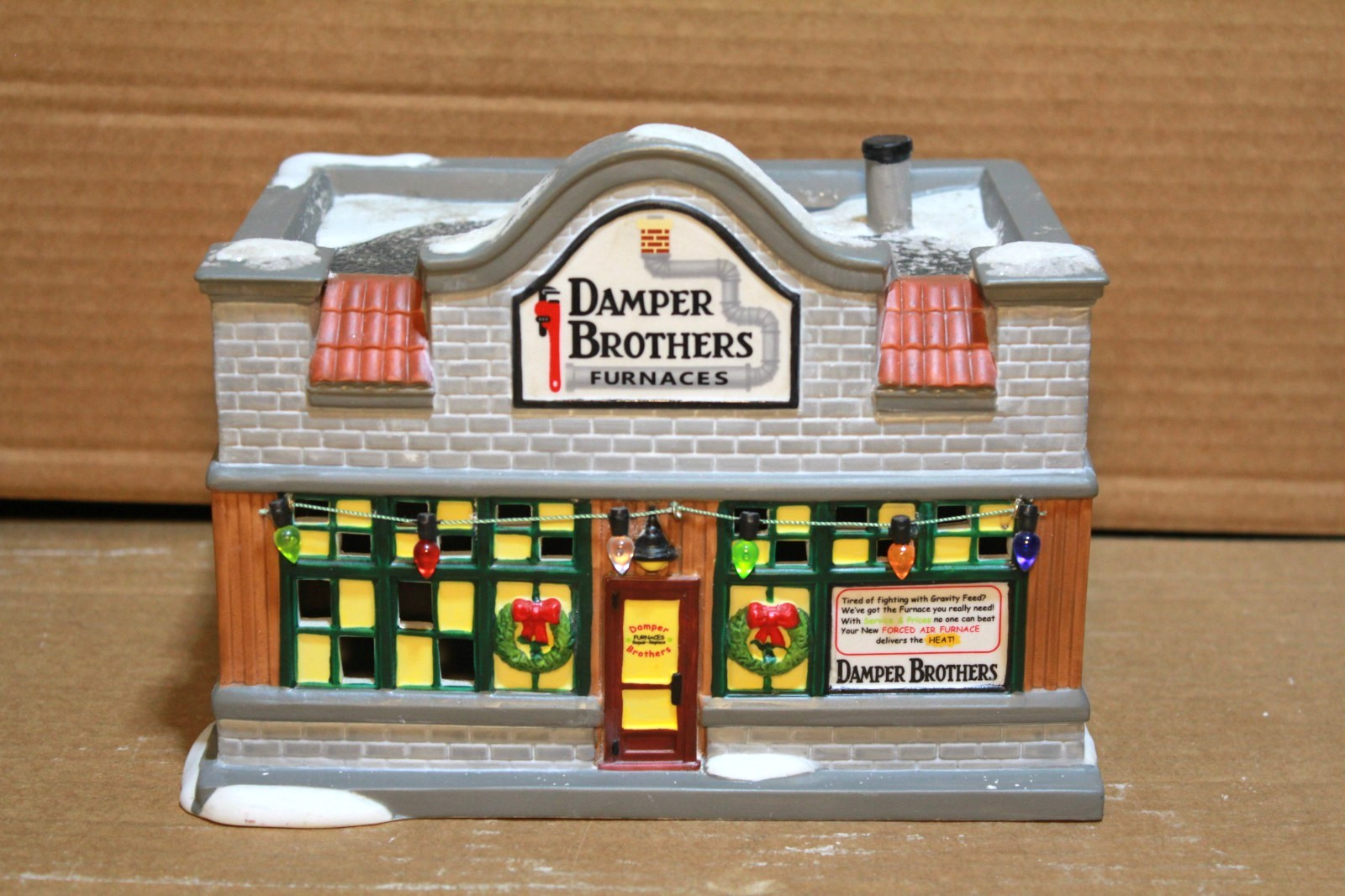 Department 56 A Christmas Story Furnace Repair Shop Damper Brothers RARE *READ*
