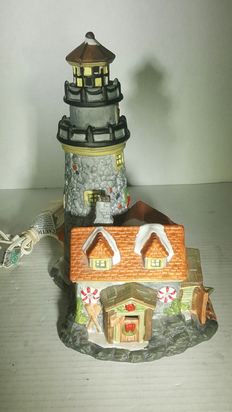 Greystone Lighthouse Santa’s Workbench Collection Victorian Series Night Light