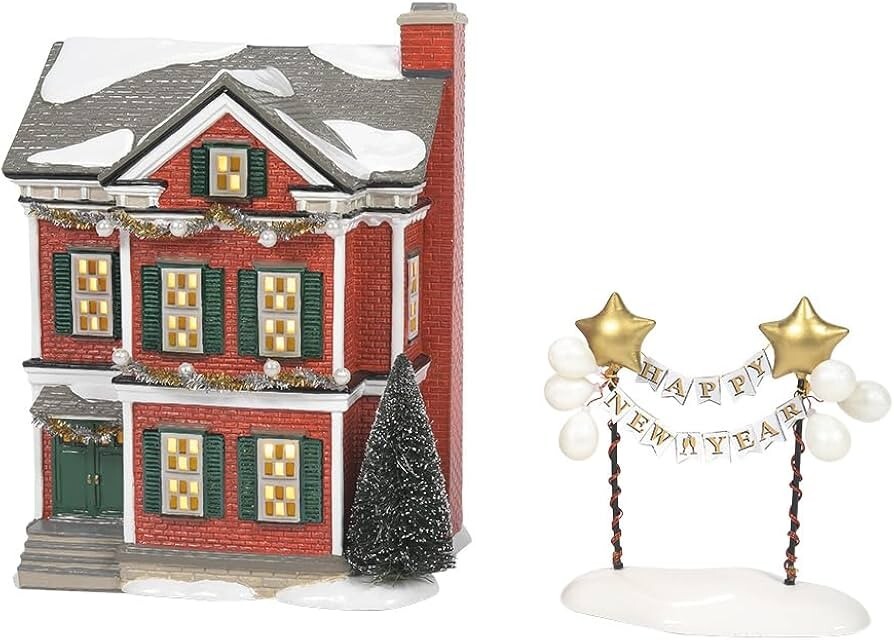 Department 56 Snow Village ‘Ready For New Year’s Eve’ New ST/2 #6011424