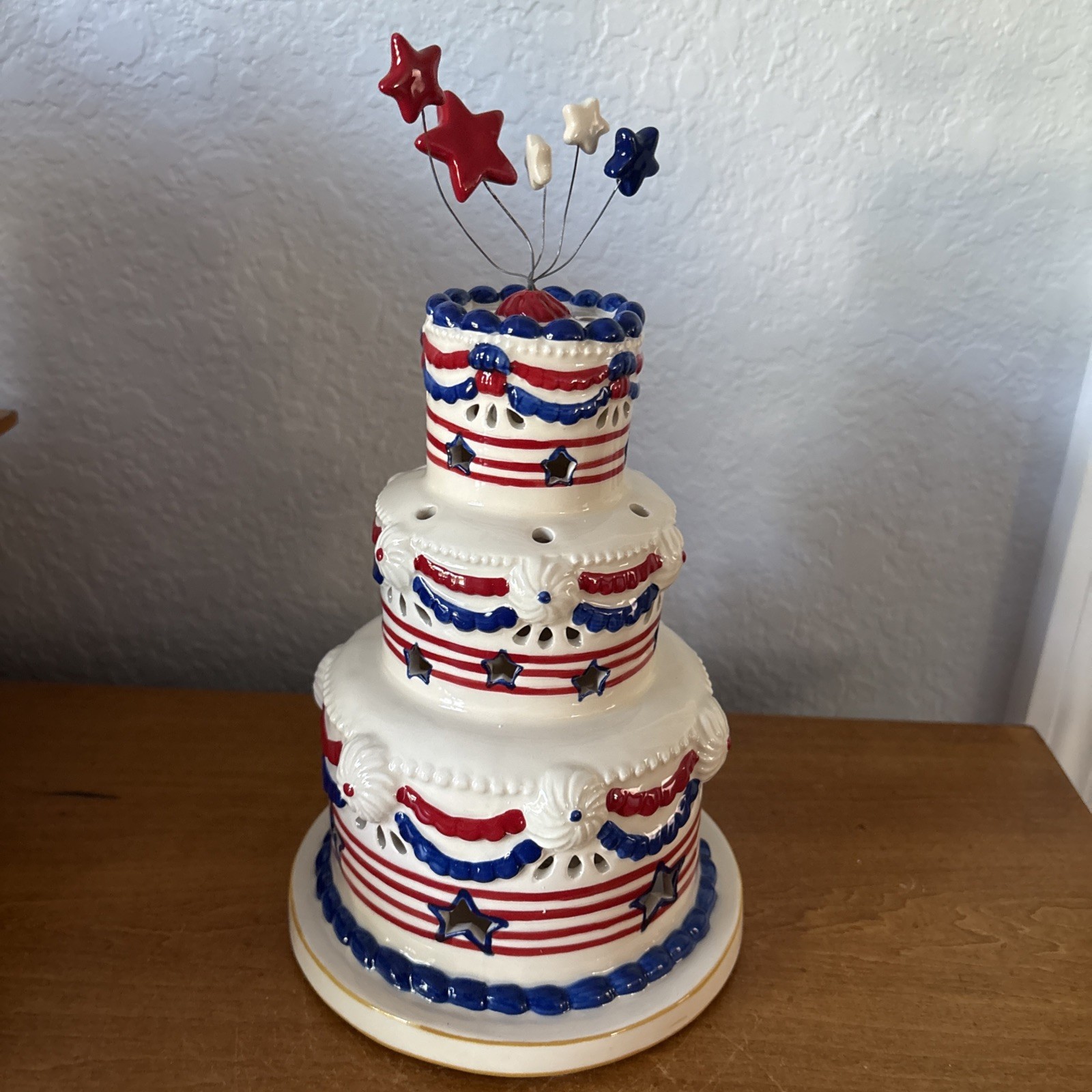 Blue Sky Clay PATRIOTIC 4th of July Cake – T-Lite CANDLE HOUSE New