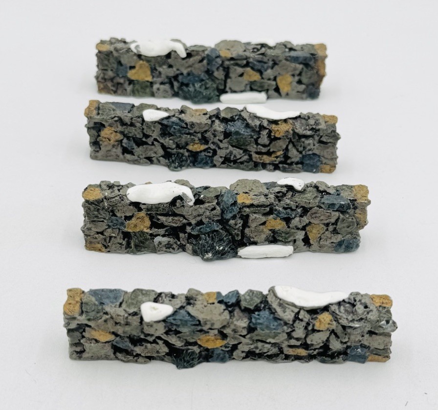 Lemax 1999 Village Collection Poly-Resin Colonial Stone Wall Set Of 10