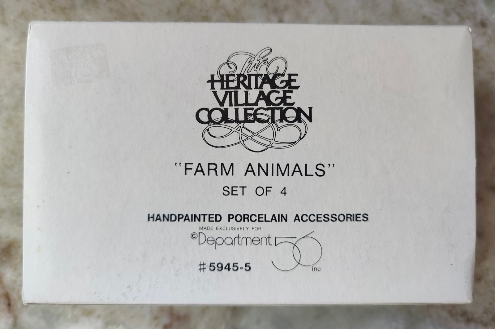 WHIMSICAL!!! Department 56 Farm Animals Set of 4 Heritage Village #5945-5