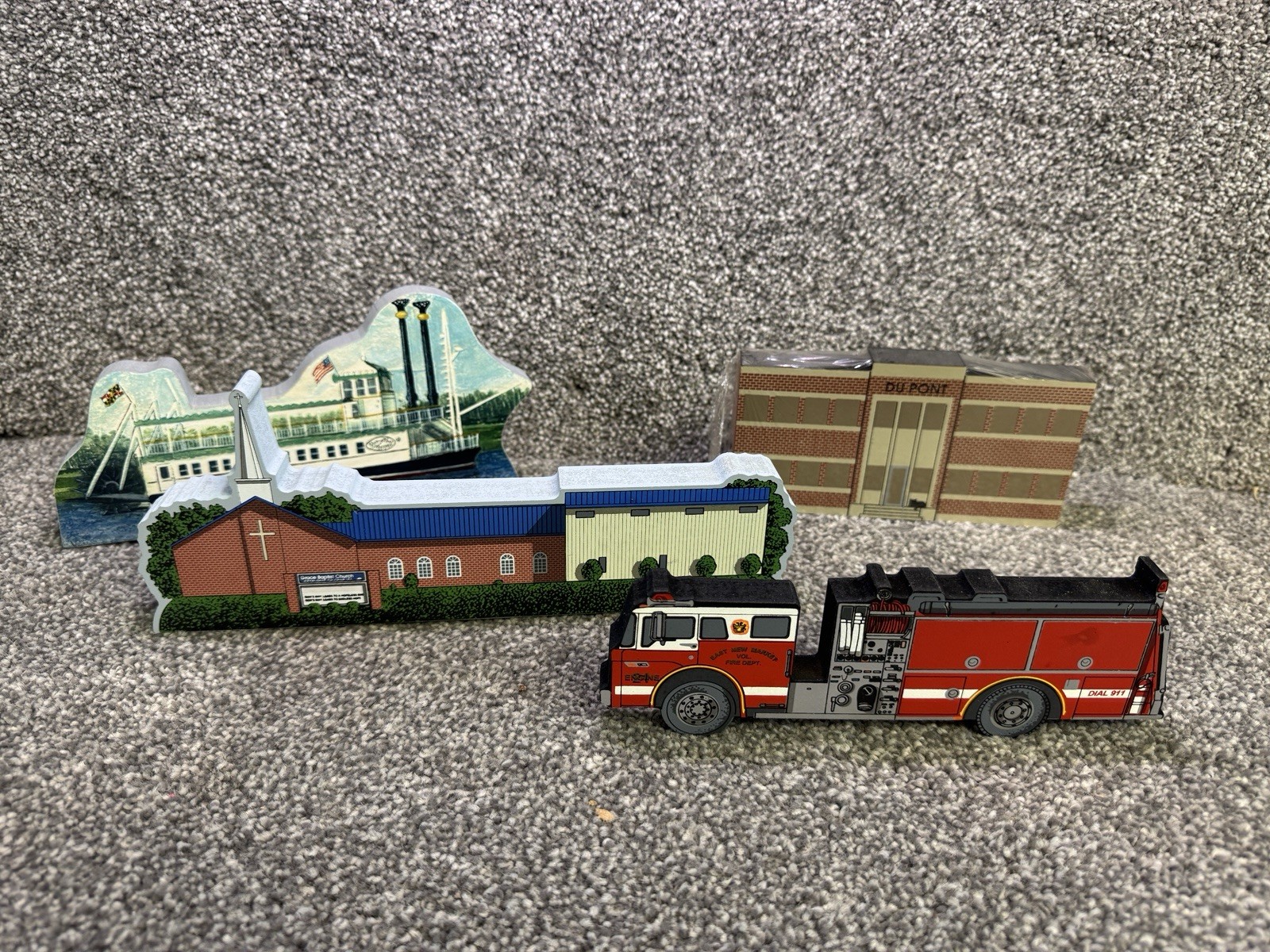 4 My Home Towne cats meow Maryo’s welcome MARYLAND buildings paddle boat X1436
