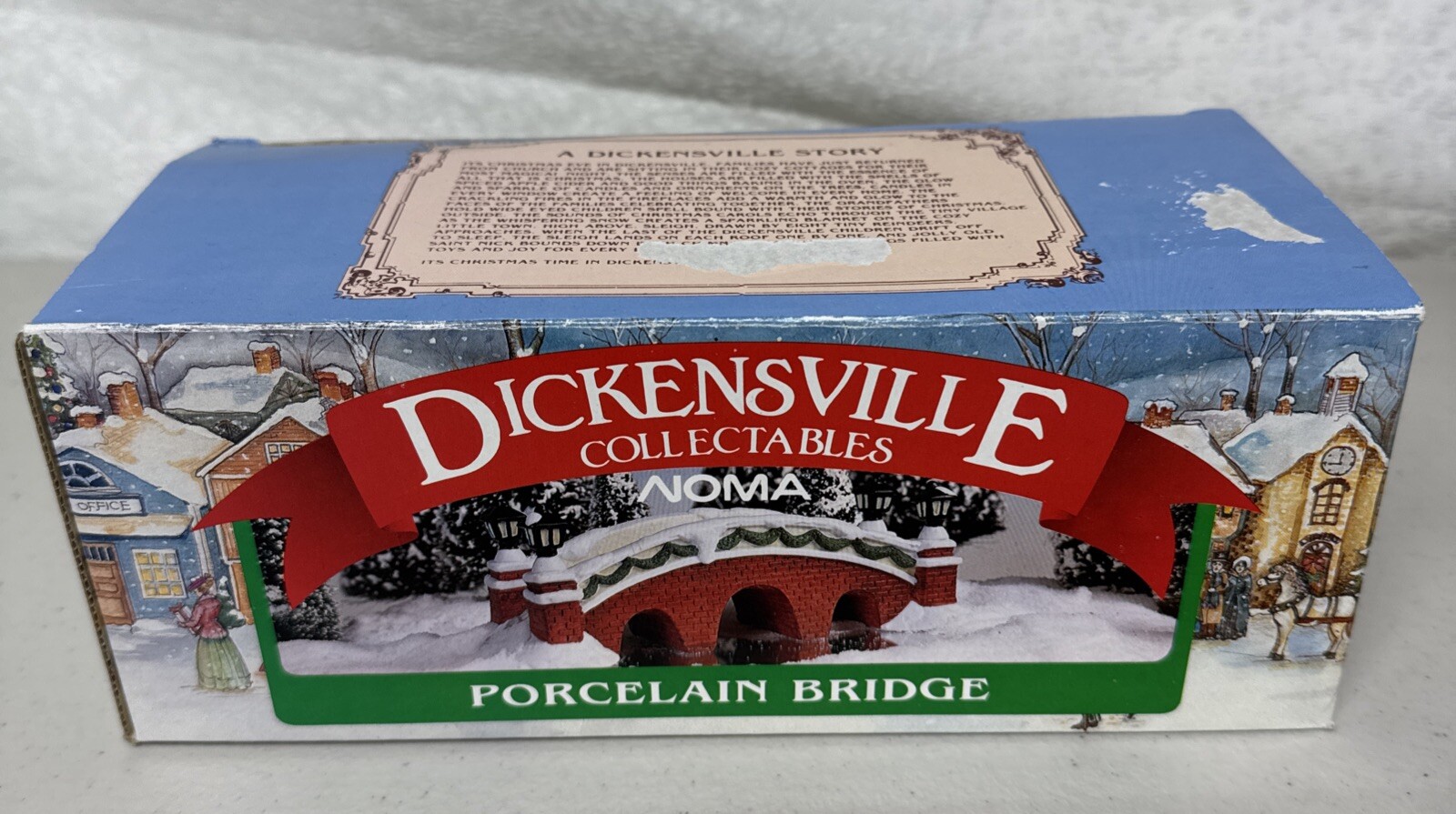 Vintage NOMA Porcelain Bridge Dickensville Collectibles 6147 Retired US4
