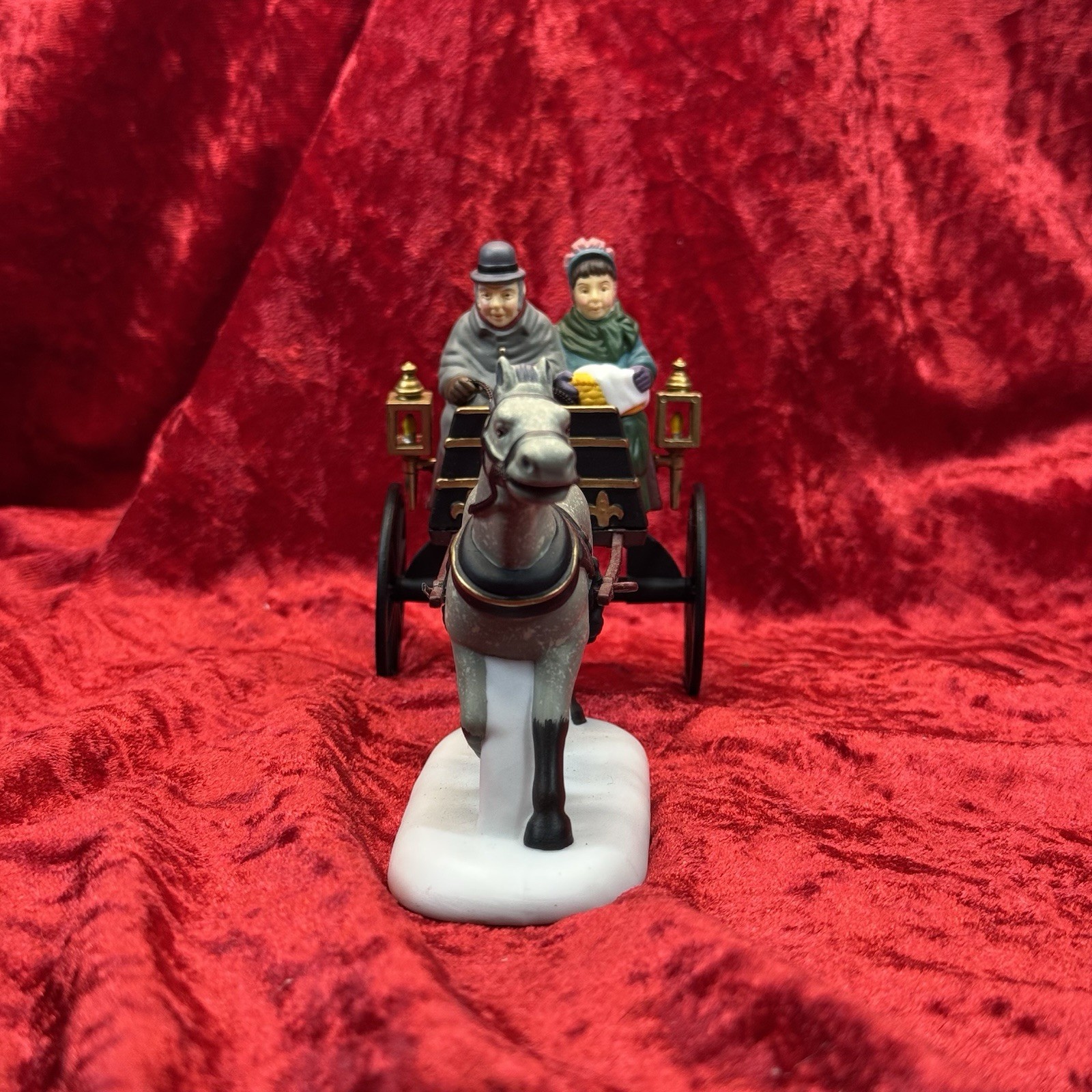 RED CHRISTMAS SULKY Dept 56 Heritage Village 58401