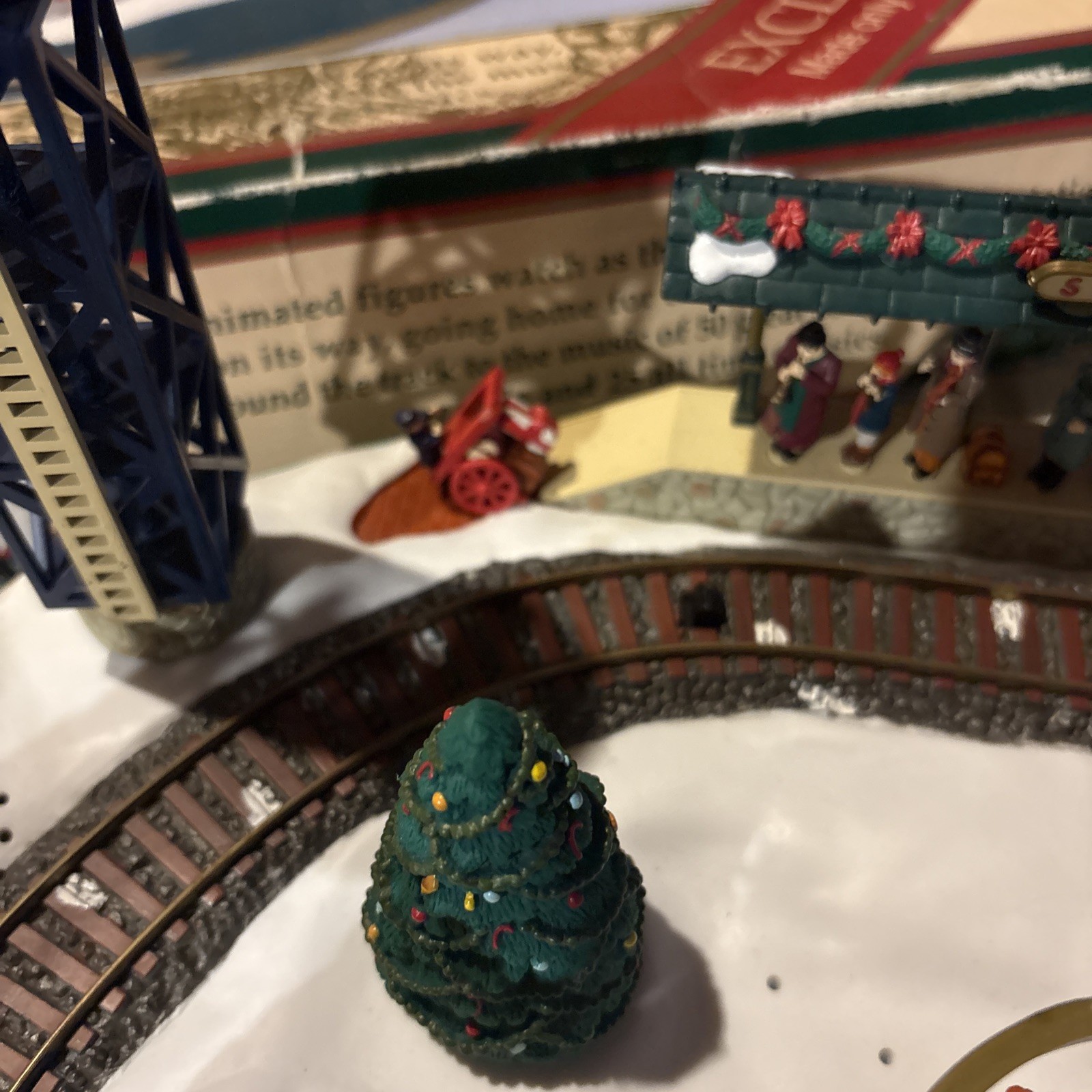 Mr. Christmas Going Home For The Holidays Animated Train EUC 50 Songs Working