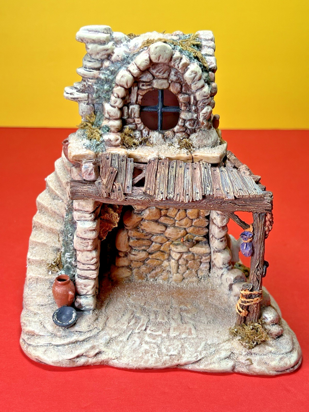 Dept 56 Little Town Of Bethlehem Nativity Holy Family in Stable Missing Light