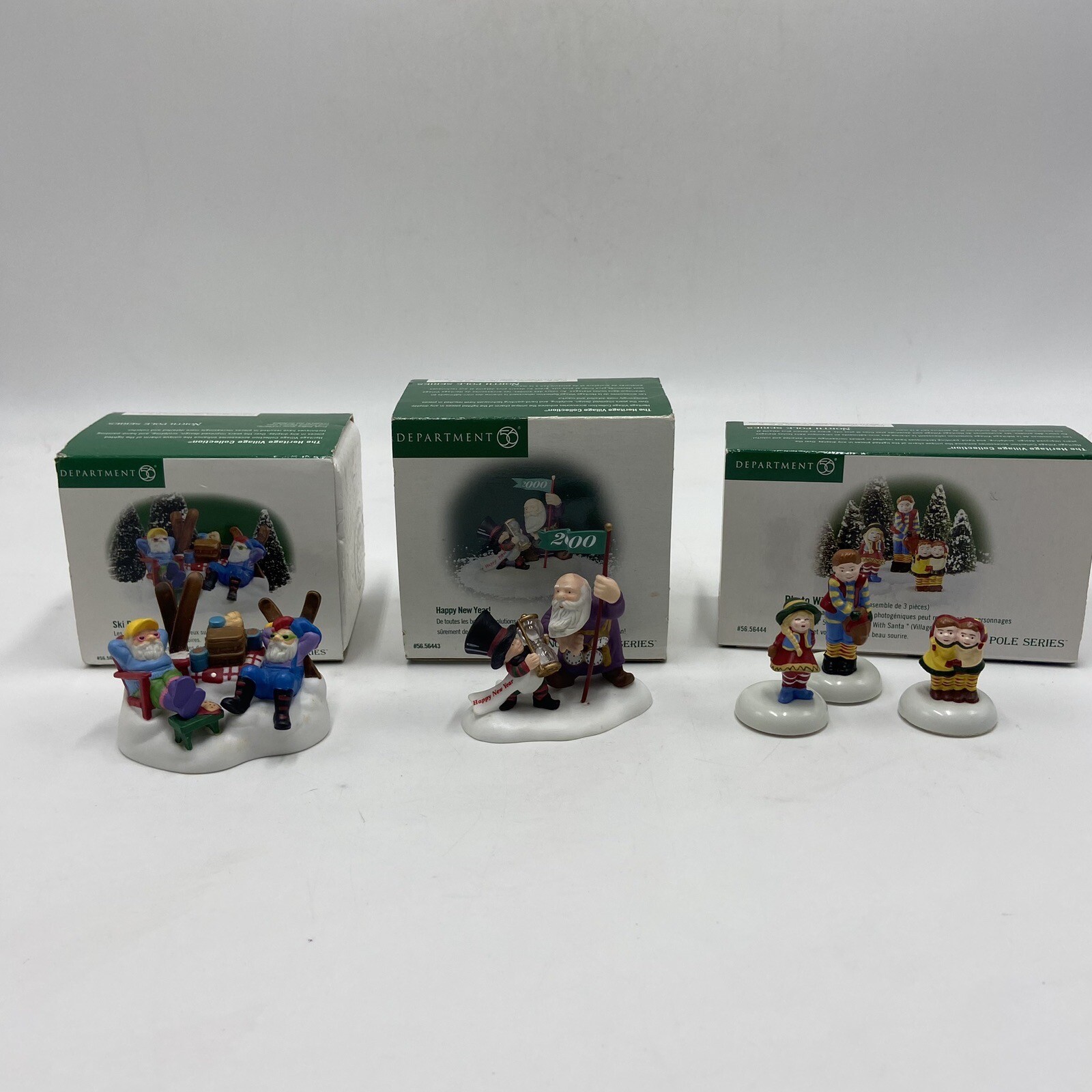 Lot Department Dept 56 North Pole Happy New Year 56443 Ski Bum 56710 Photo 56444