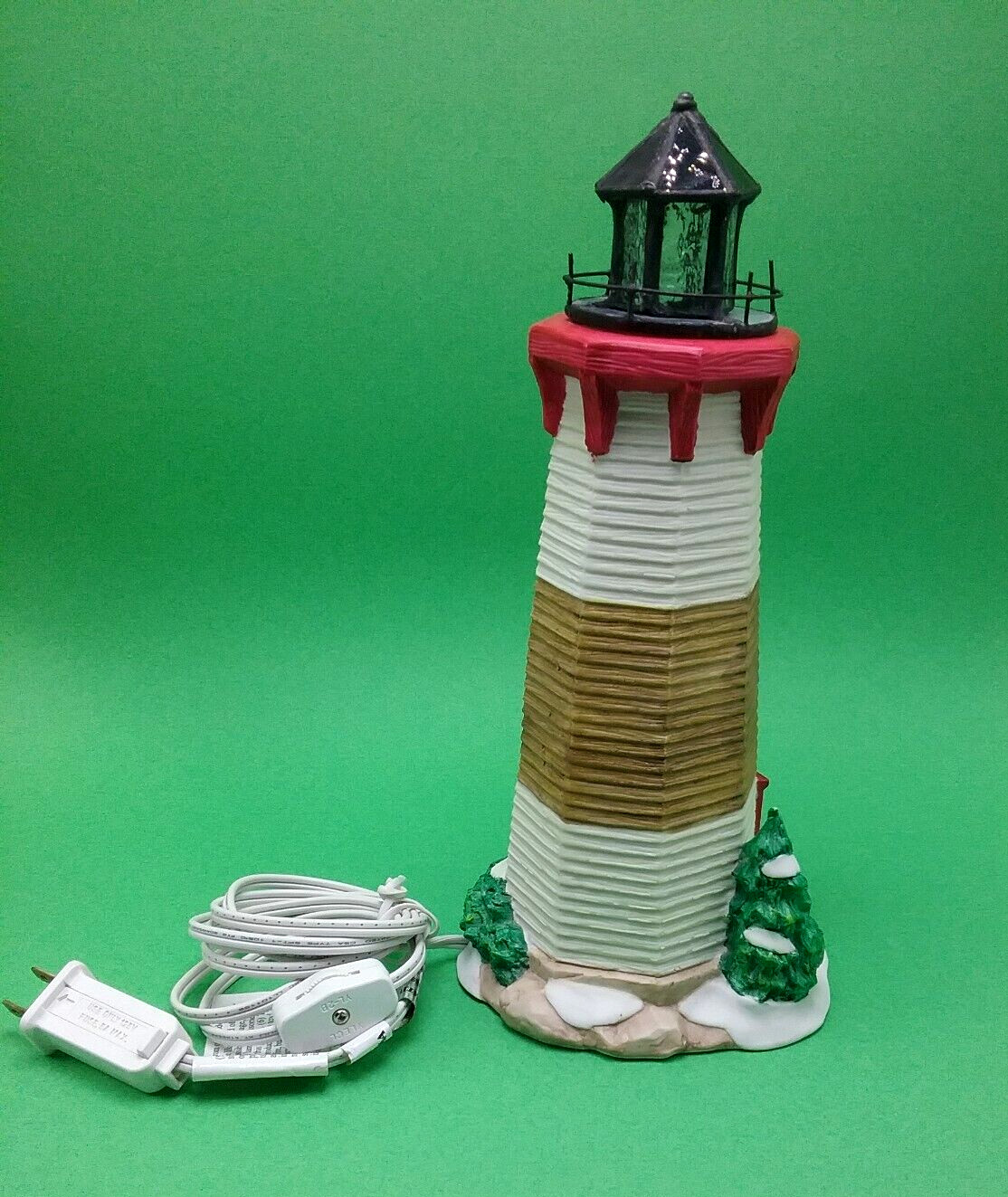 1998 Seasonal Specialties Co. Lighted Christmas Village LightHouse 10.5″ Ceramic