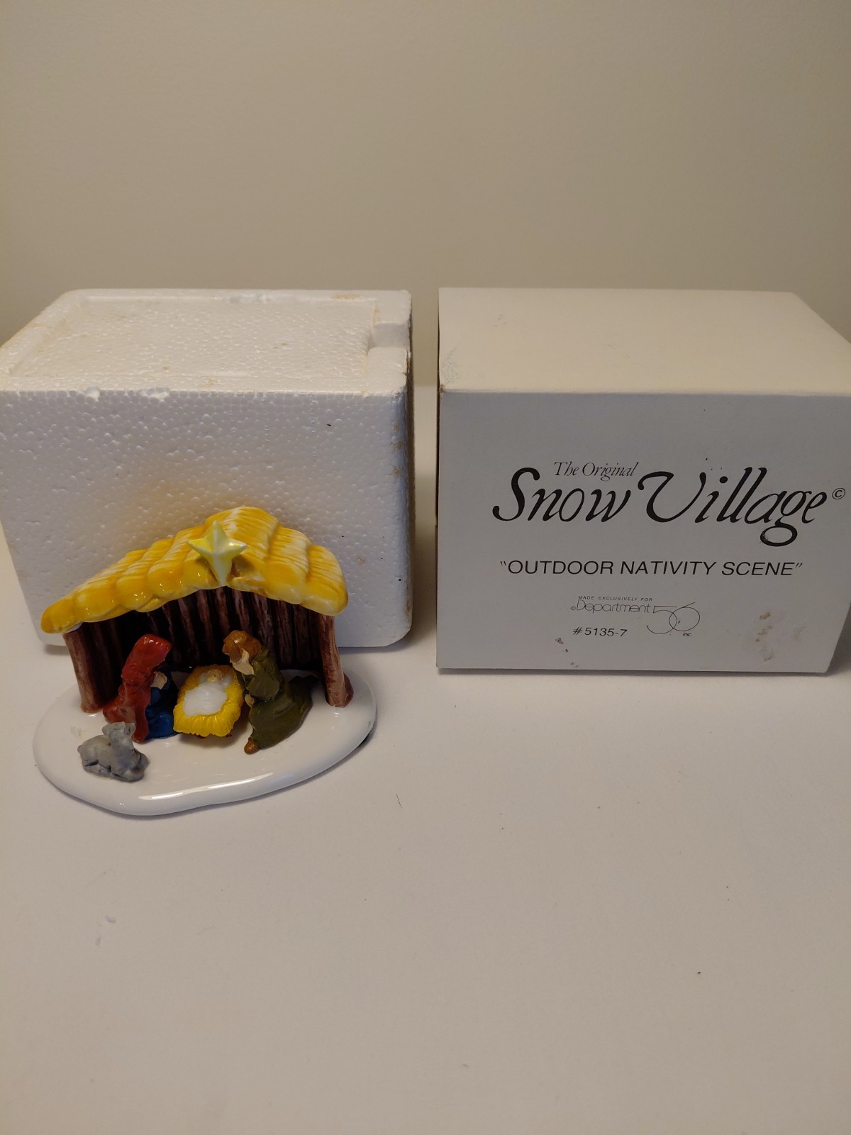 Dept 56 The Original Snow Village “Outdoor Nativity Scene” #5135-7 – Retired