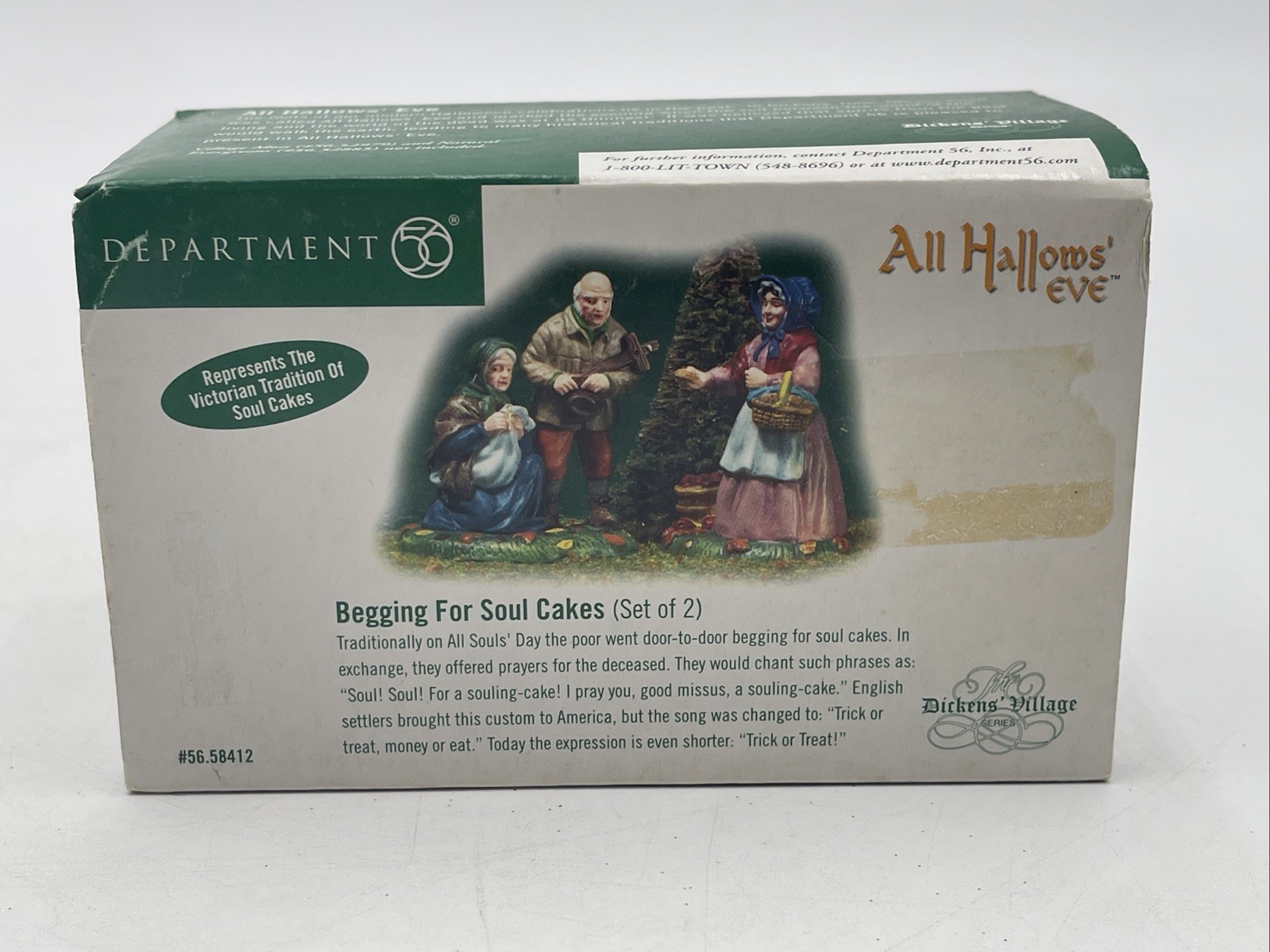 Dept 56 Halloween Begging For Soul Cakes Dickens 2004 All Hallows Eve 56.58412