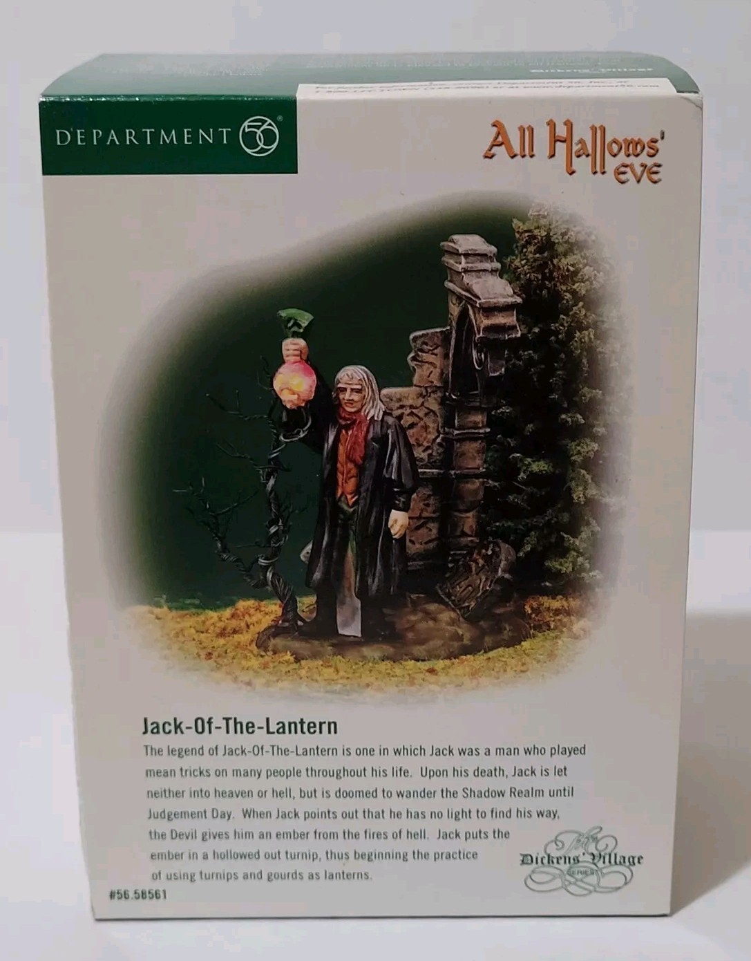 Department 56 JACK-OF-THE-LANTERN! Halloween Dickens Village #58561