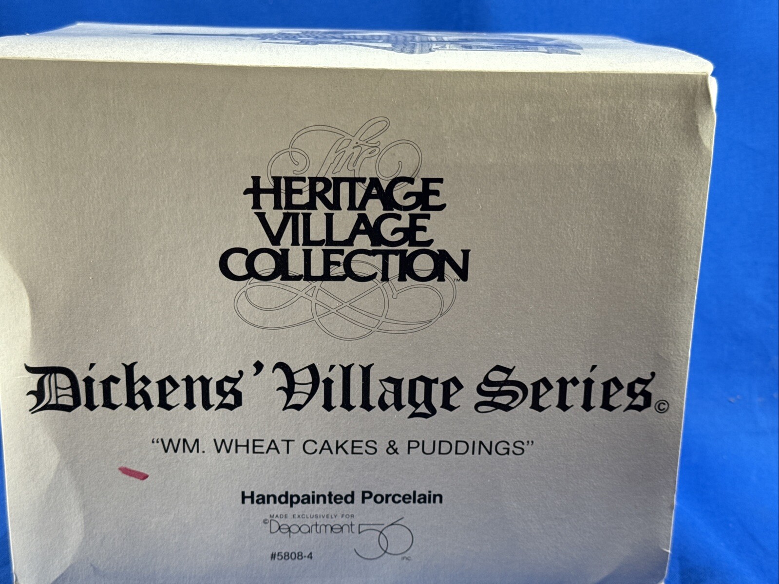 Dept 56 Dickens Village WM. Wheat Cakes & Puddings #5808-4 Christmas Lighted