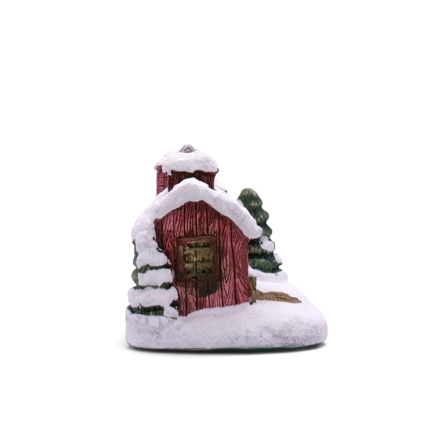 Vintage RSVP Barn with Silo American Rustic Country Christmas Cottage 1989