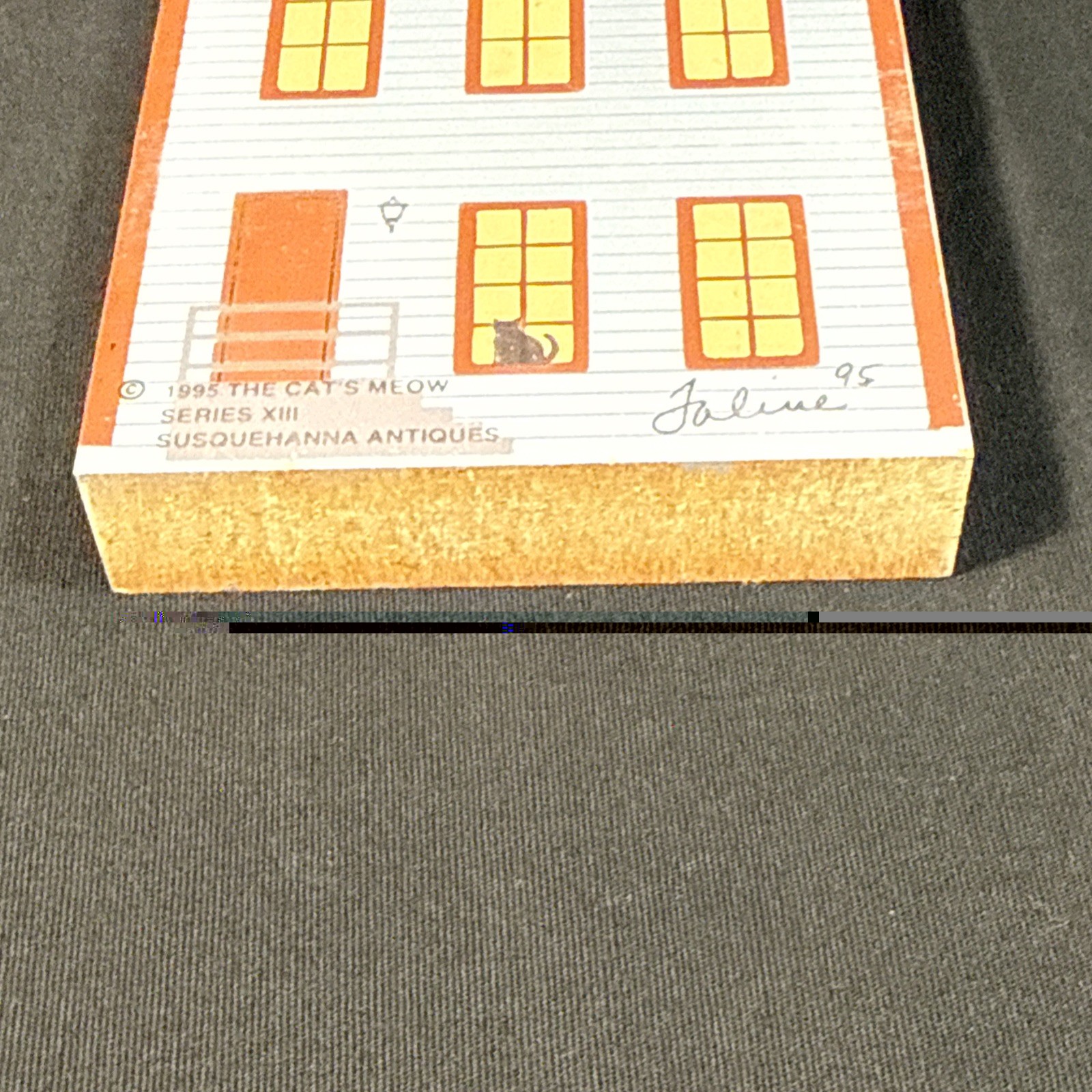 The Cat’s Meow Village 95′ Series Xiii Susquehanna Antiques Shelf Sitter Signed