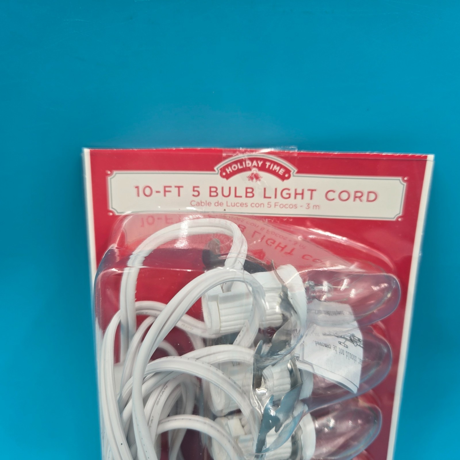 5-Bulb C7 C-7 10 Foot Light Cord – Brand New – Perfect for Villages, Blow Molds