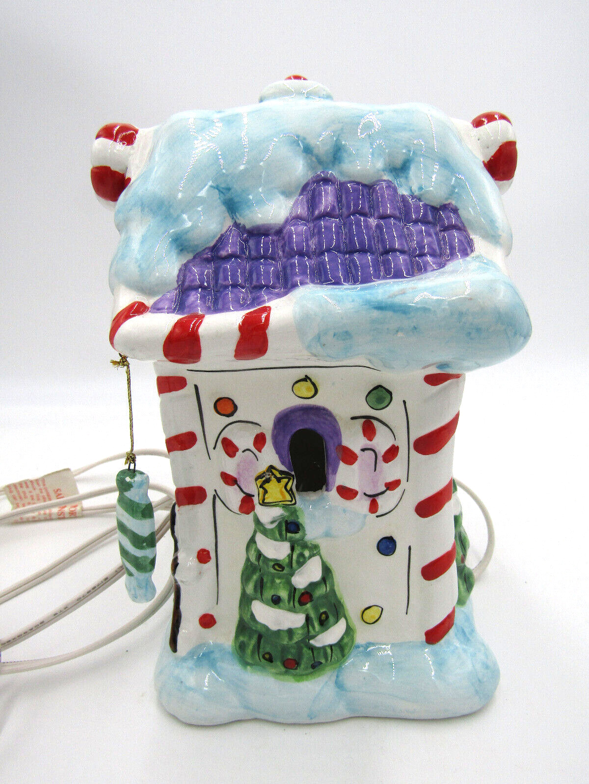 Elements Christmas Village Candy Store Ceramic Light-Up House Cupcake