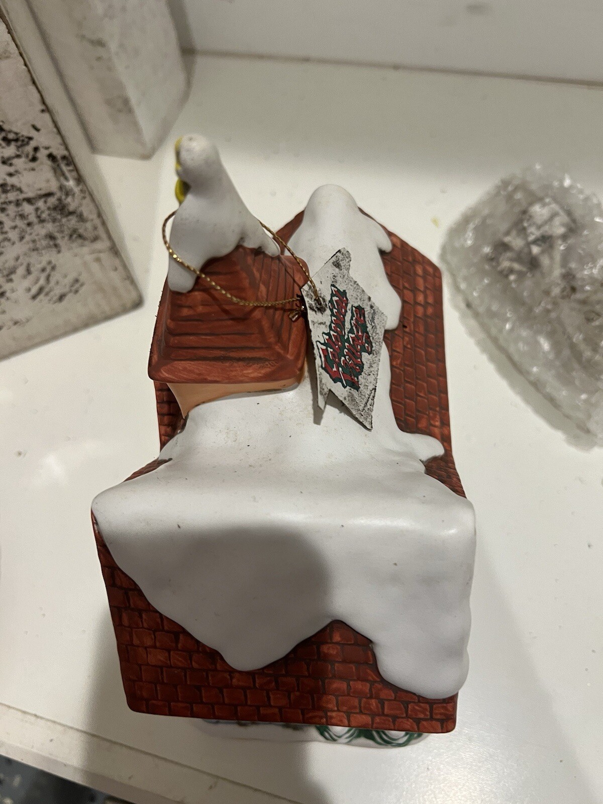 1987 Lefton Colonial Village Lighted Church Chapel #06334 By Byron Wood