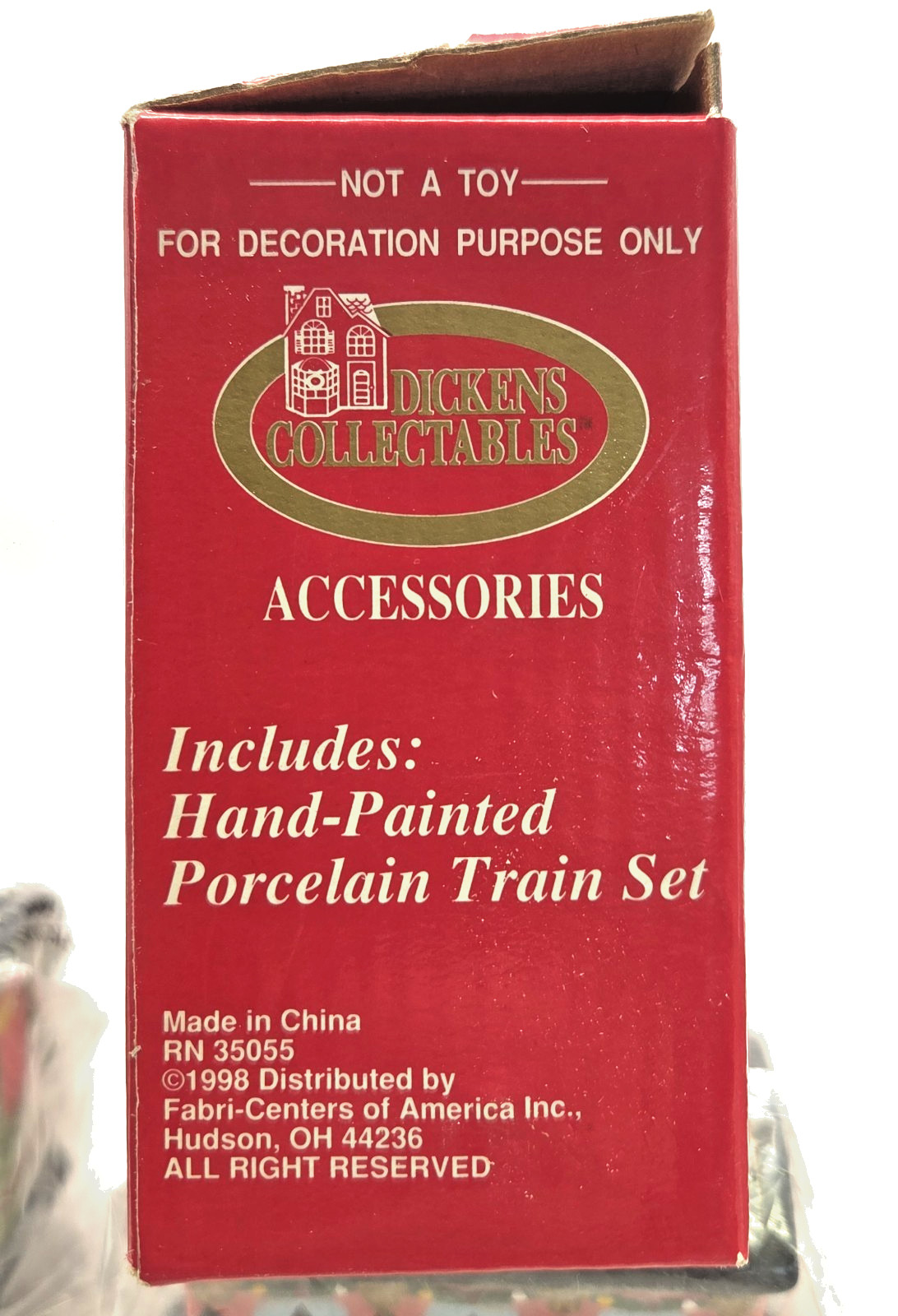 VINTAGE 1998 Dicken’s Collectables – Porcelain Train Set – 384-0477