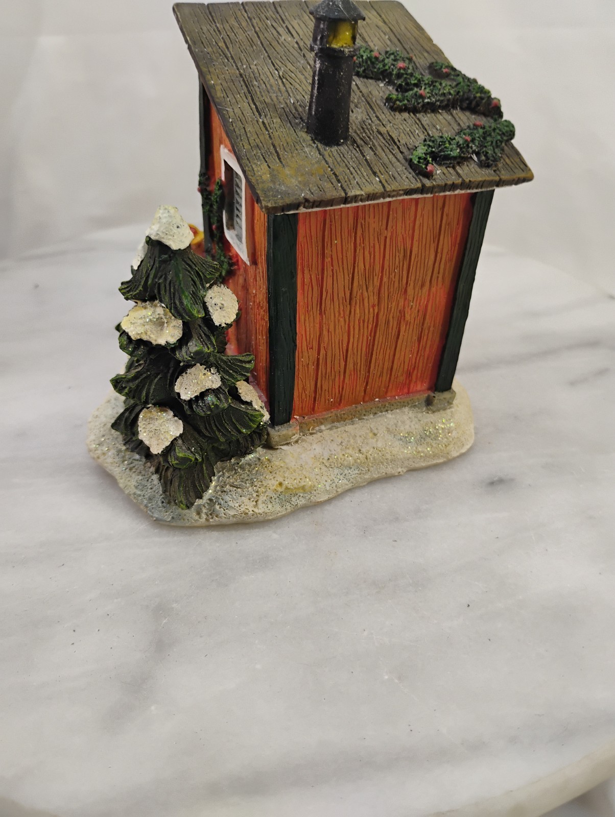 Vintage Unmarked Winter Outhouse