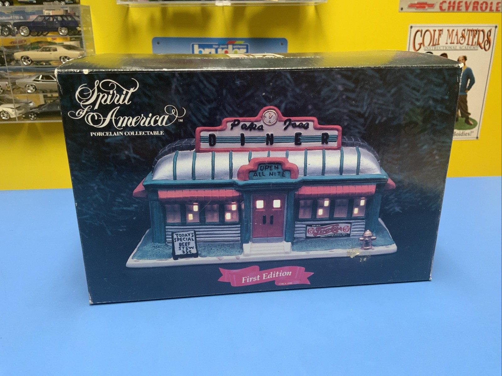 Vintage First Edition Santa’s Best Spirit Of America Papa Joes