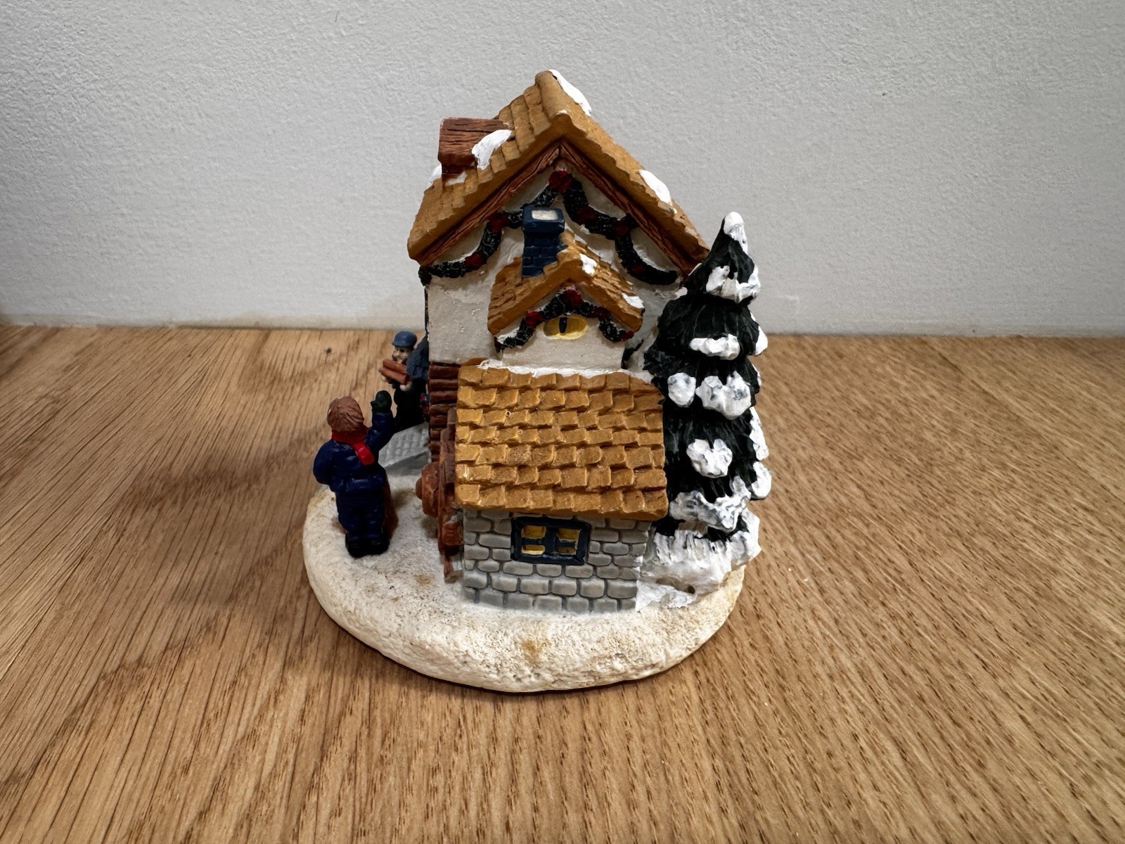 New Crystal Falls Village Old River Mill Miniature Christmas 1994