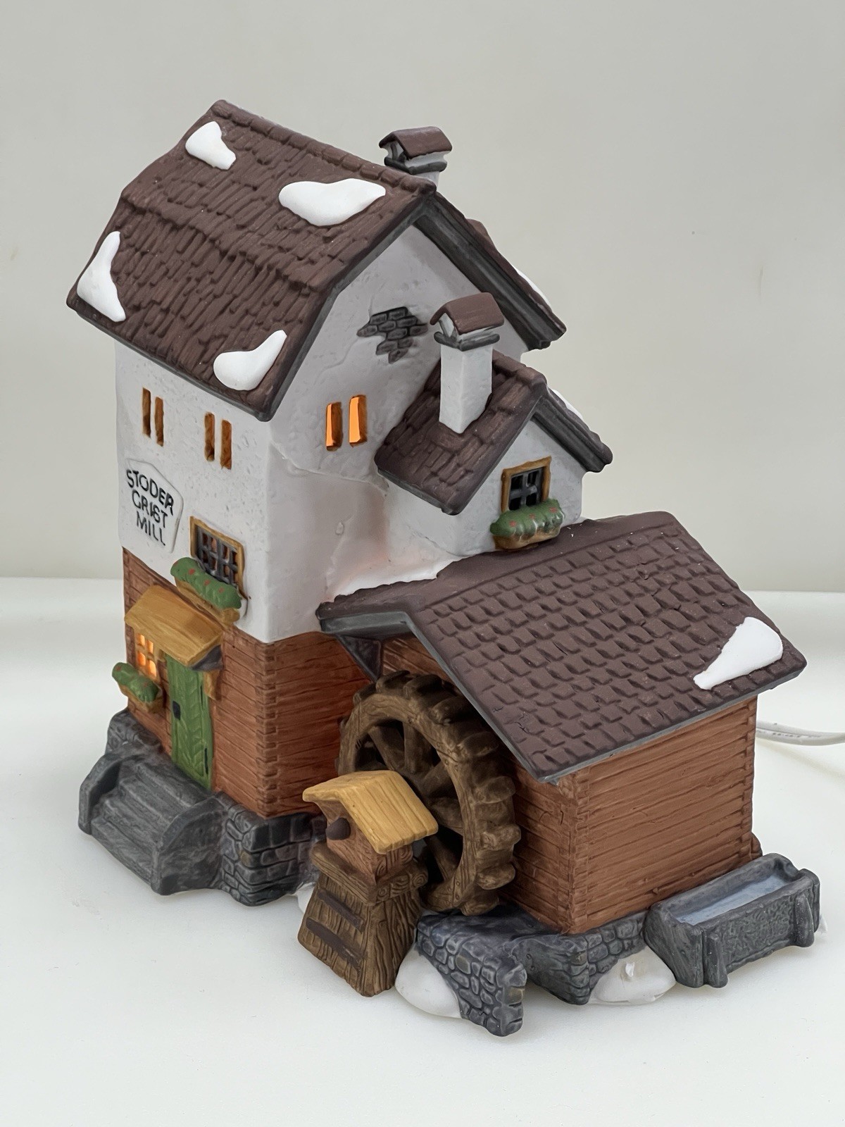 Dept 56 Alpine Village Series – Stoder Grist Mill #59536 Retired 1988 Mint !