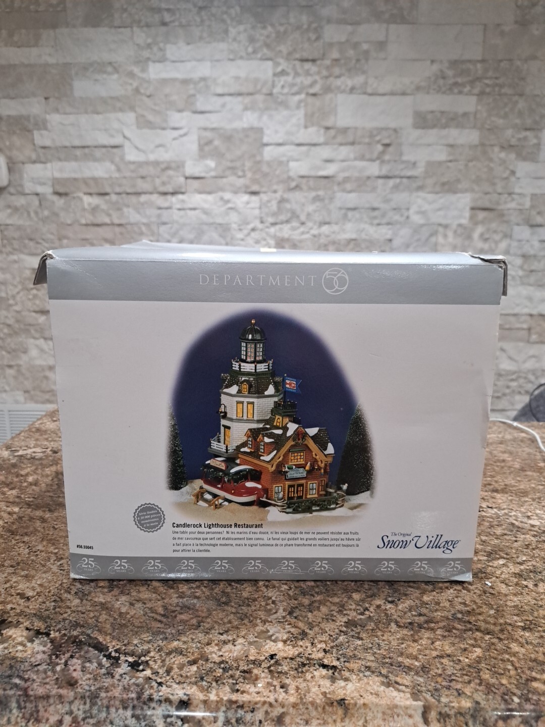 DEPT 56 SV Candlerock Lighthouse Restaurant LE #8878/30,000 55045 2000 **READ**