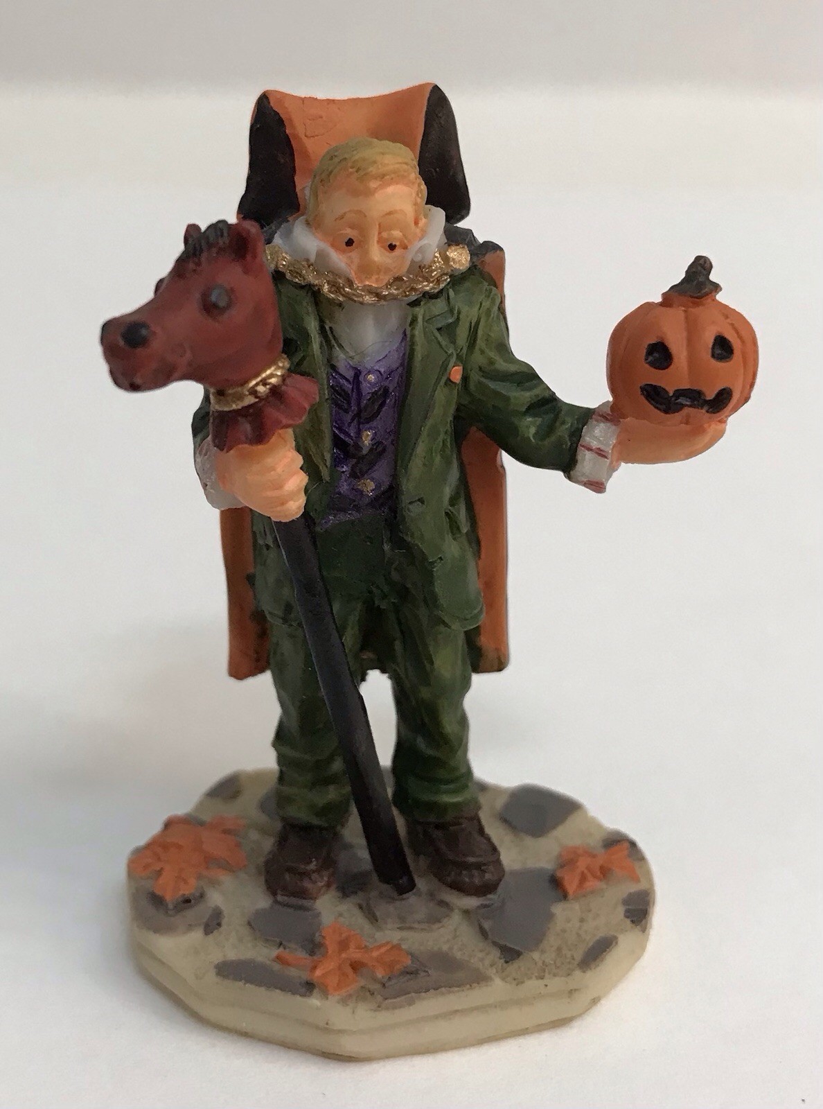 Lemax Spooky Town Headless Horseman Pumpkin Hollow Kid Costume Halloween Village