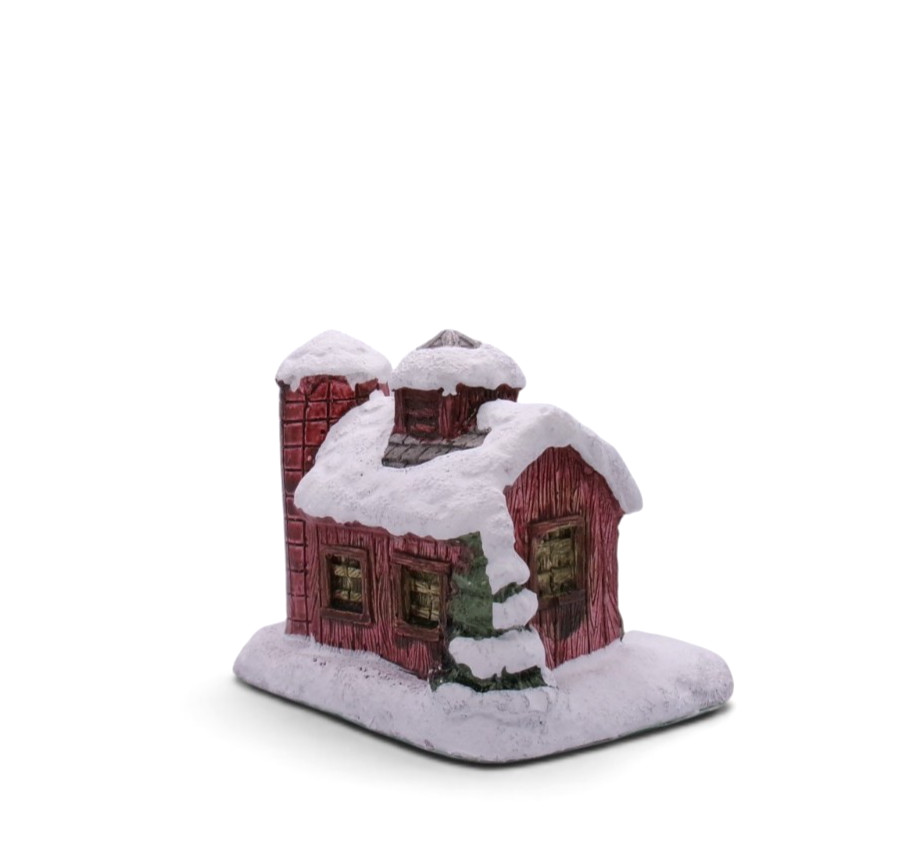 Vintage RSVP Barn with Silo American Rustic Country Christmas Cottage 1989