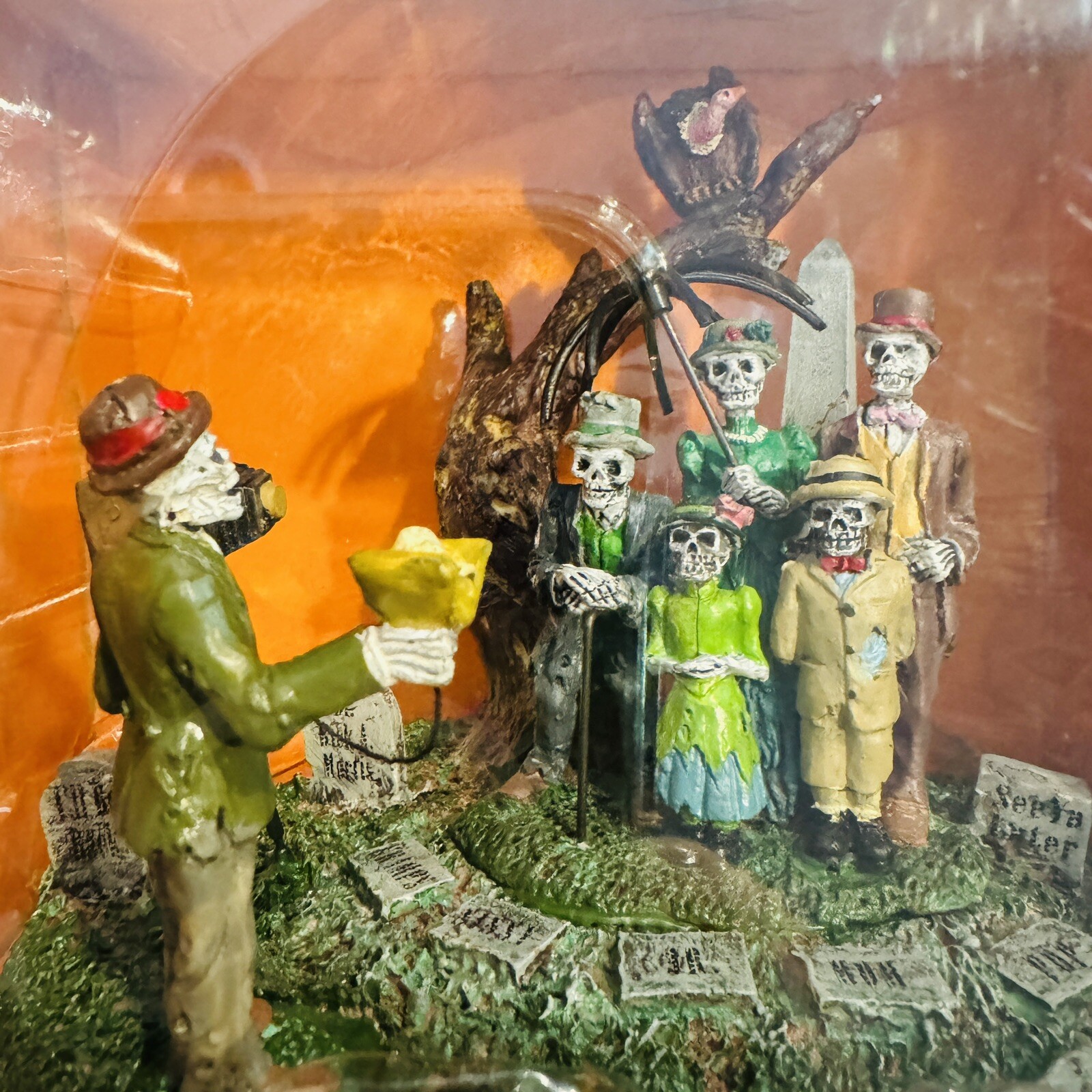 Lemax Spooky Town Funeral Photo 2009 Halloween ~ Rare!! ~