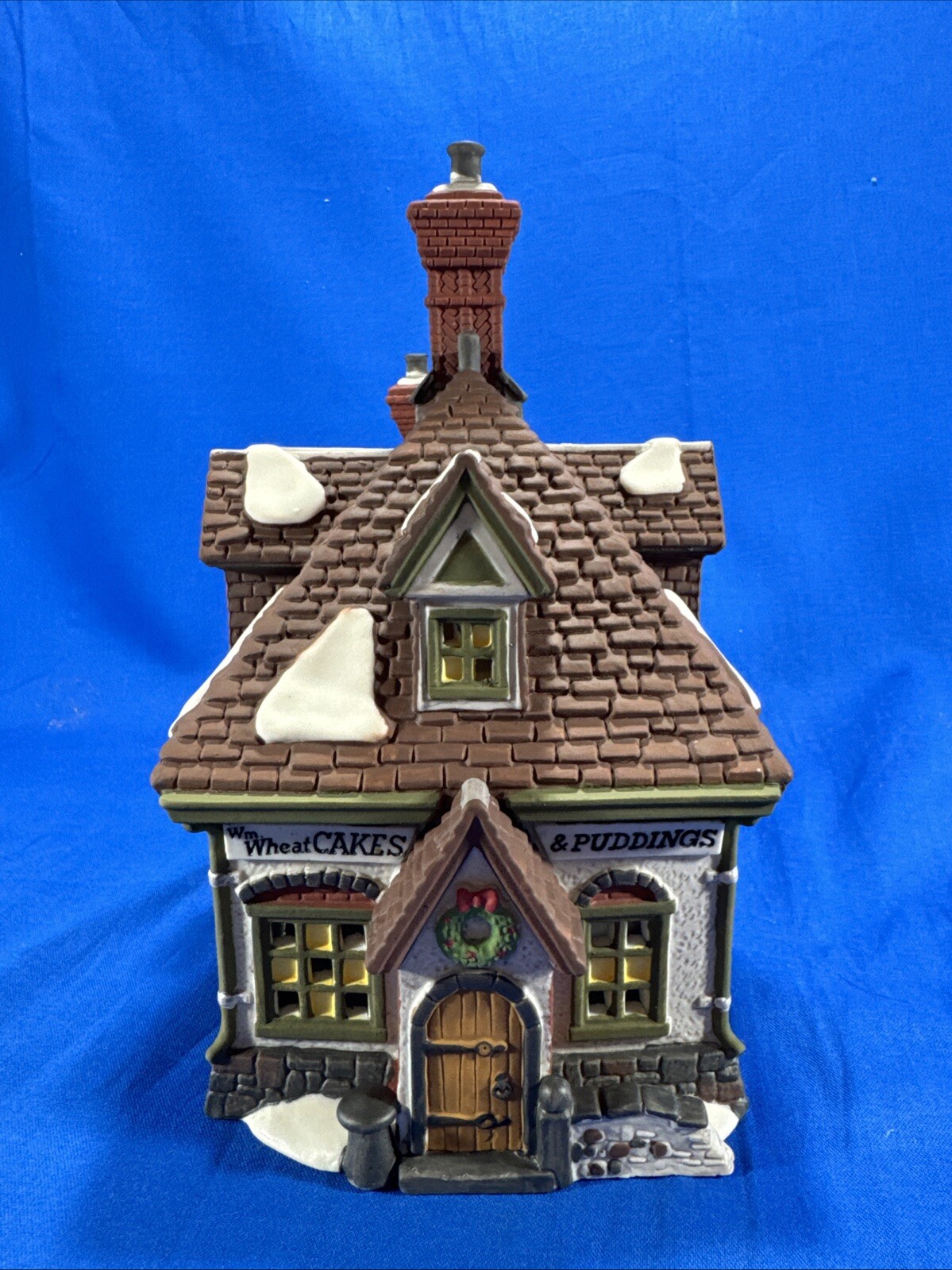 Dept 56 Dickens Village WM. Wheat Cakes & Puddings #5808-4 Christmas Lighted