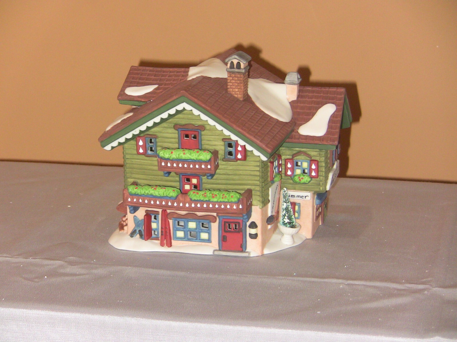 Dept 56 Alpine Village 5612-0 sports shop and 5613-8 Climb Every Mountain