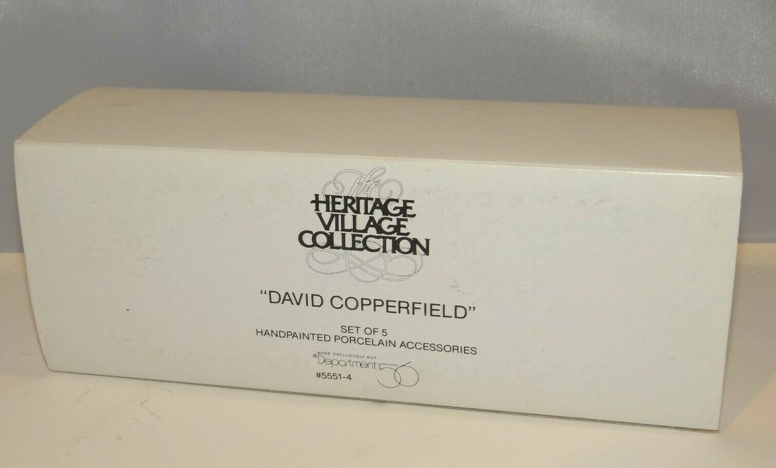 Dept. 56 Heritage Village Collection David Copperfield Set of 5 #5551-4 Dickens