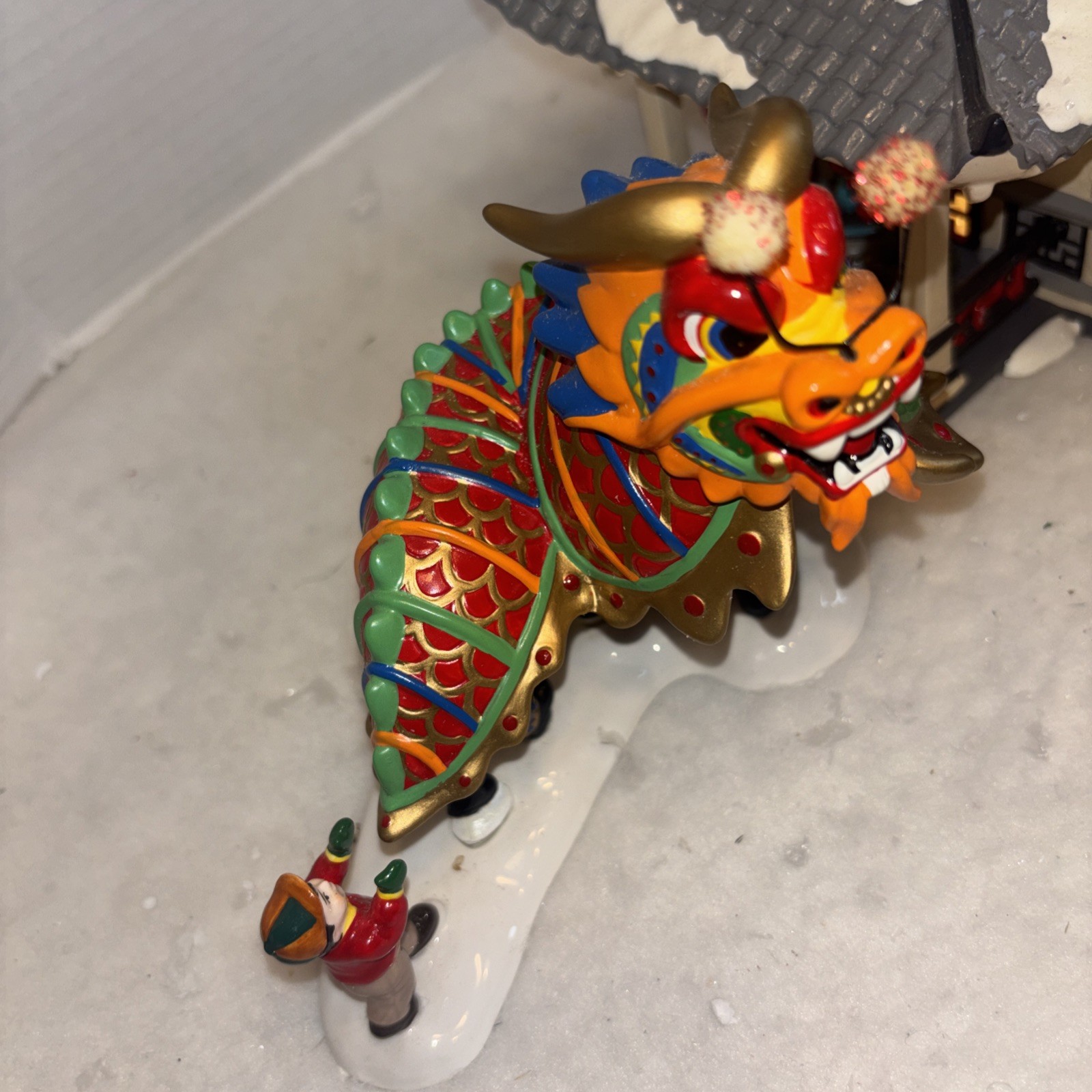 Department 56 Original Snow Village Lucky Dragon Restaurant 55011 W/extra