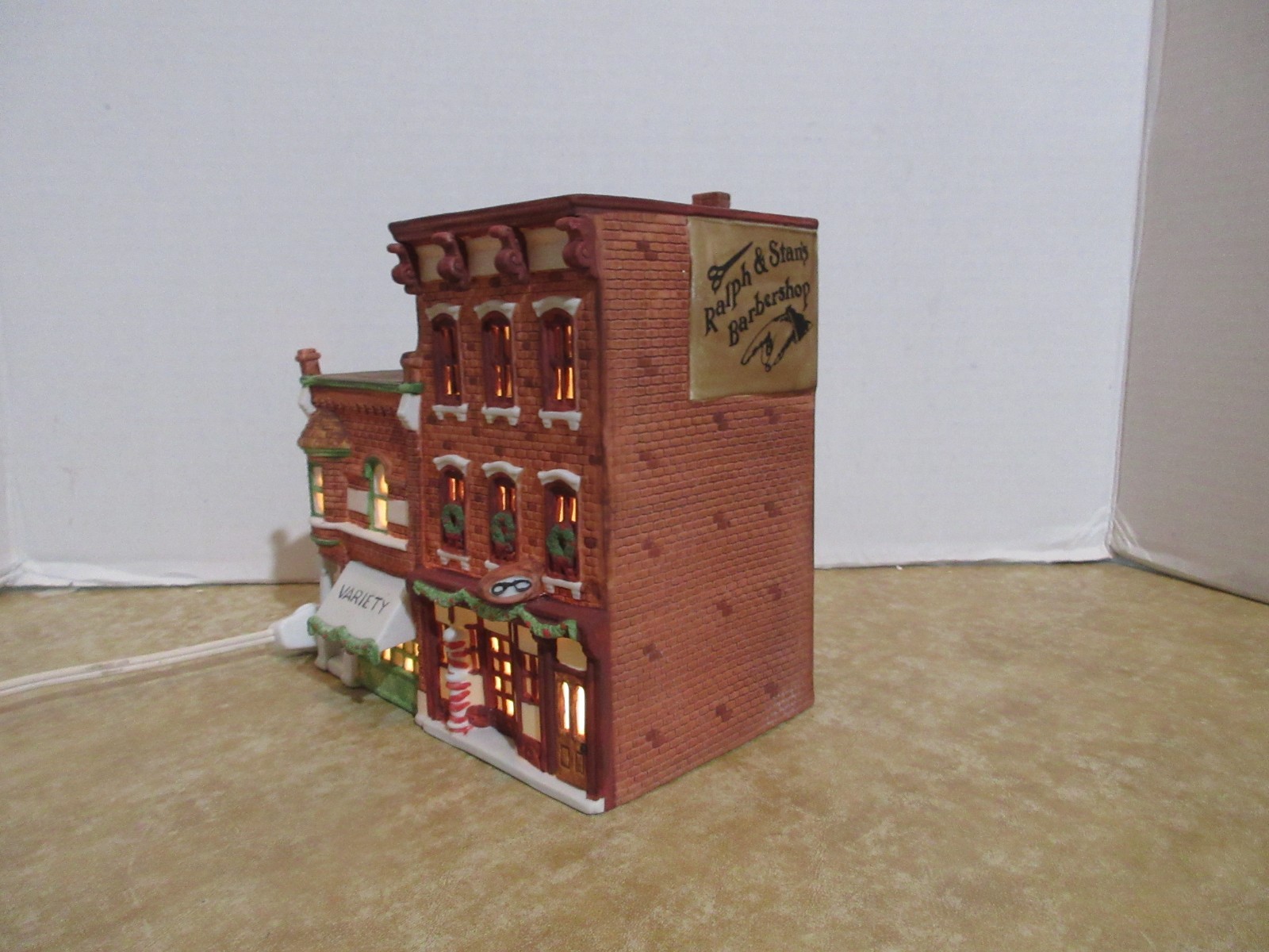 Dept. 56 Heritage Christmas In The City 1988 Variety Store & Barber Shop #5972-2