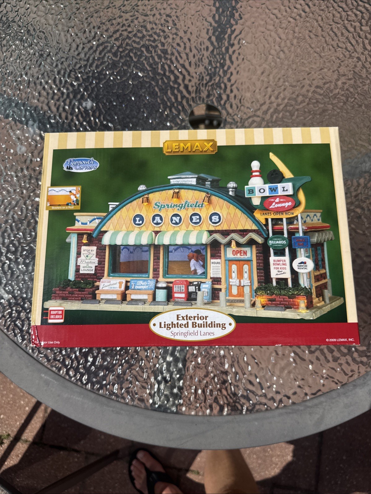 2009 LEMAX #95817 SPRINGFIELD LANES Lighted Christmas Village Decor NEW