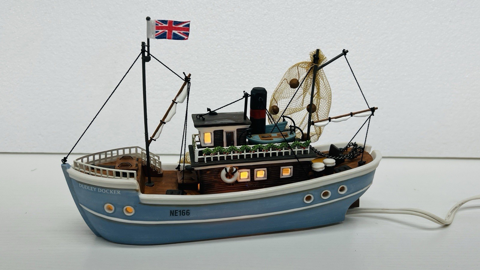 Dept Dept 56 Dudley Docker 58353 Fishing Ship Dickens Village Series Retired ‘99