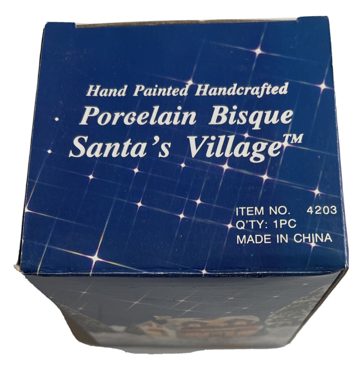 Vtg 1994 Porcelain Bisque Santa’s Village BUNK HOUSE Lighted Building RSVP Int’l