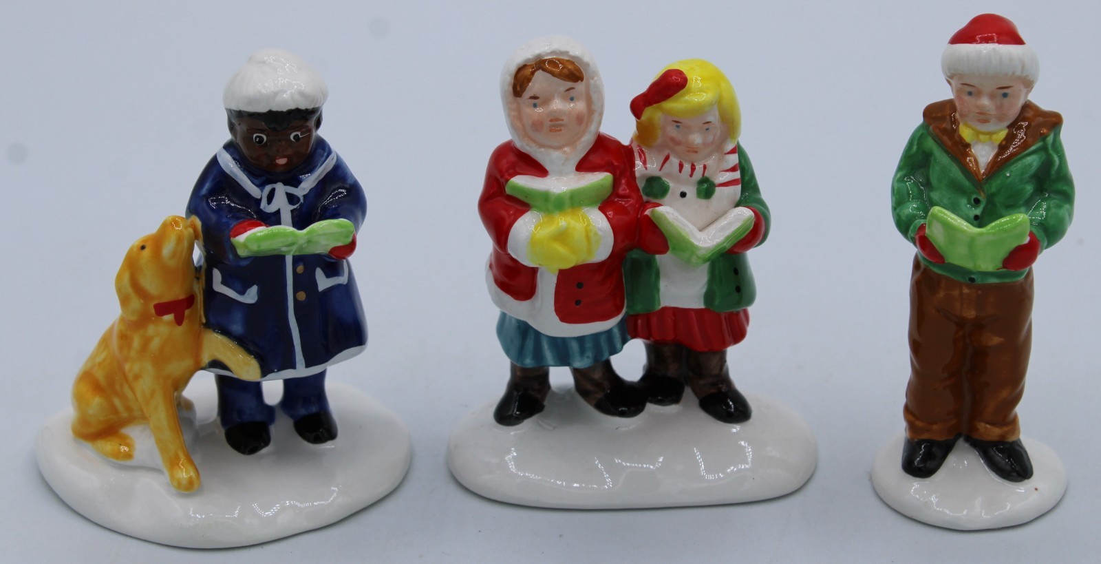 Dept 56 Original Village “Here We Come A’ Caroling” Set of 2 #5161-6~ No Box