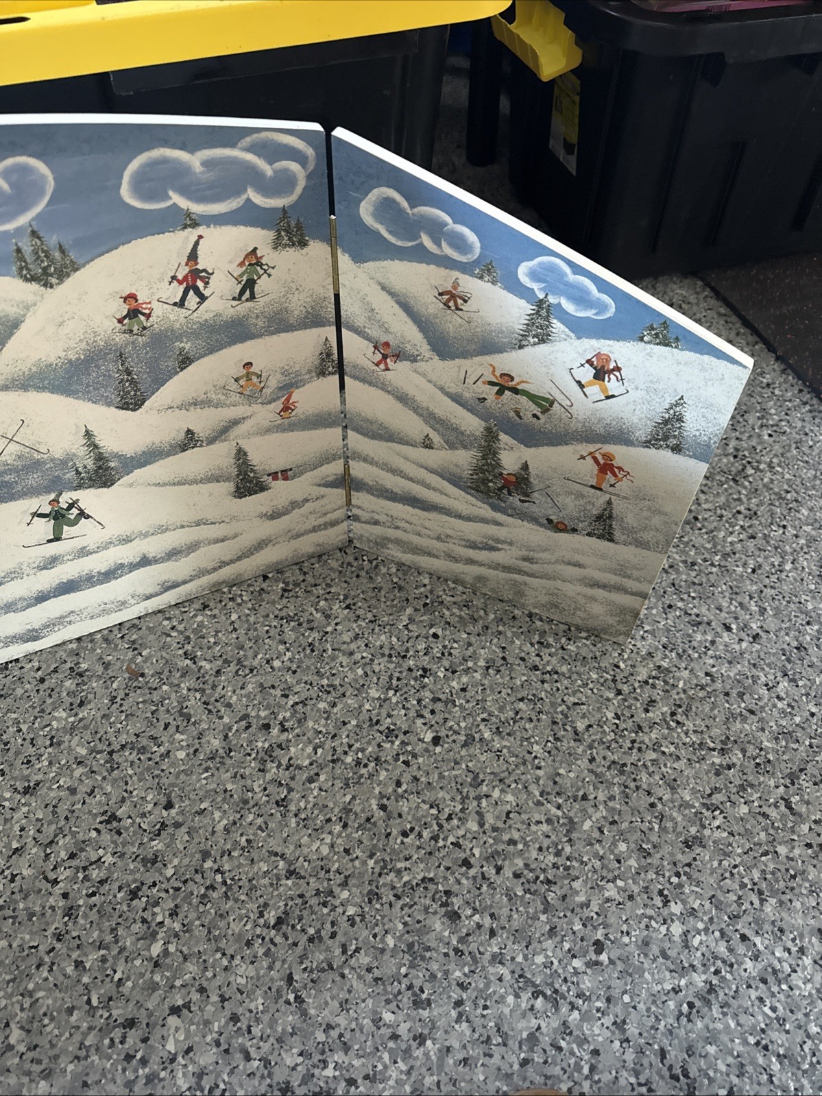 Department 56 Winter Scene Backdrop 40” X 15”