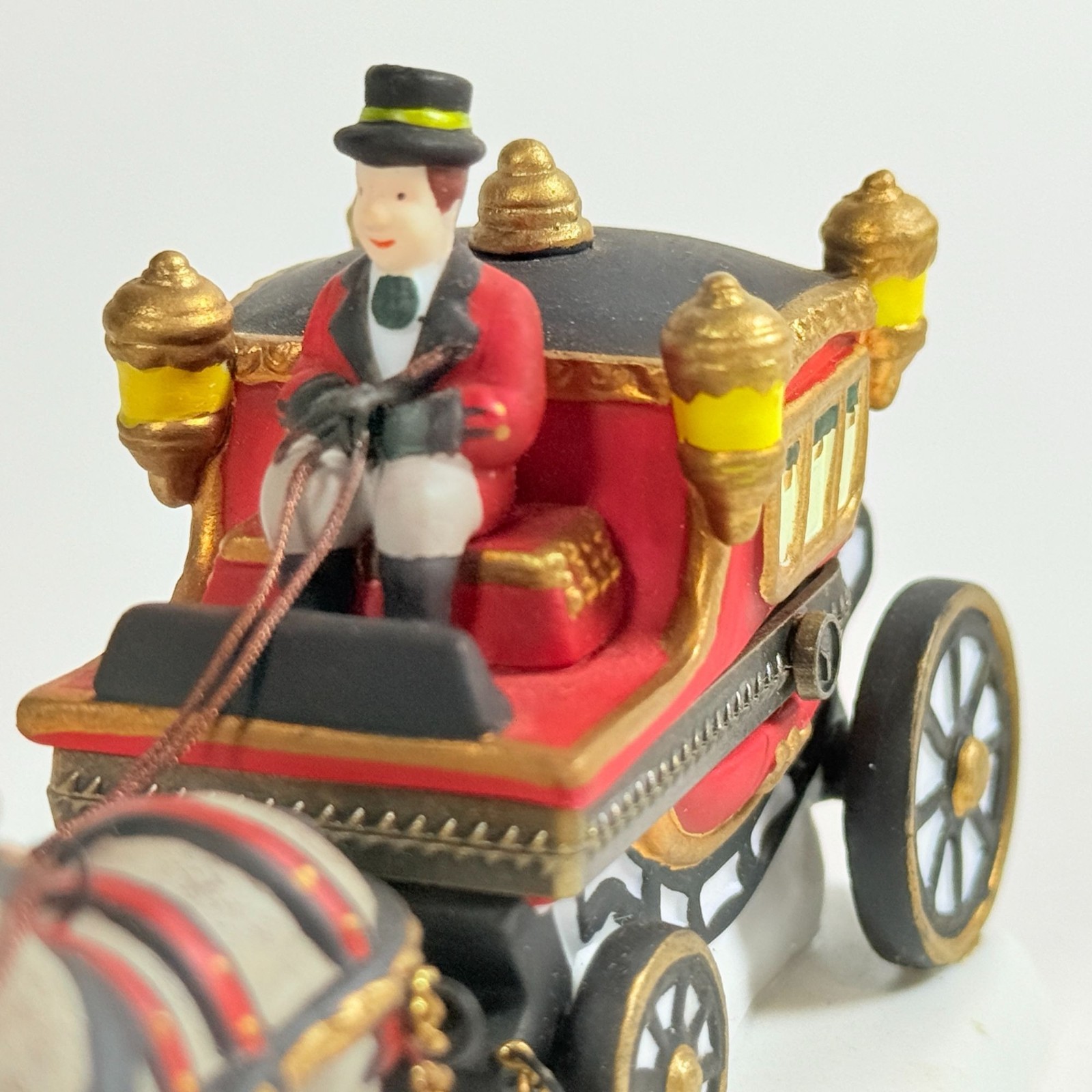 Dept 56 Royal Coach Trinket Box Hinged Horse Heritage Village 57501 Retired