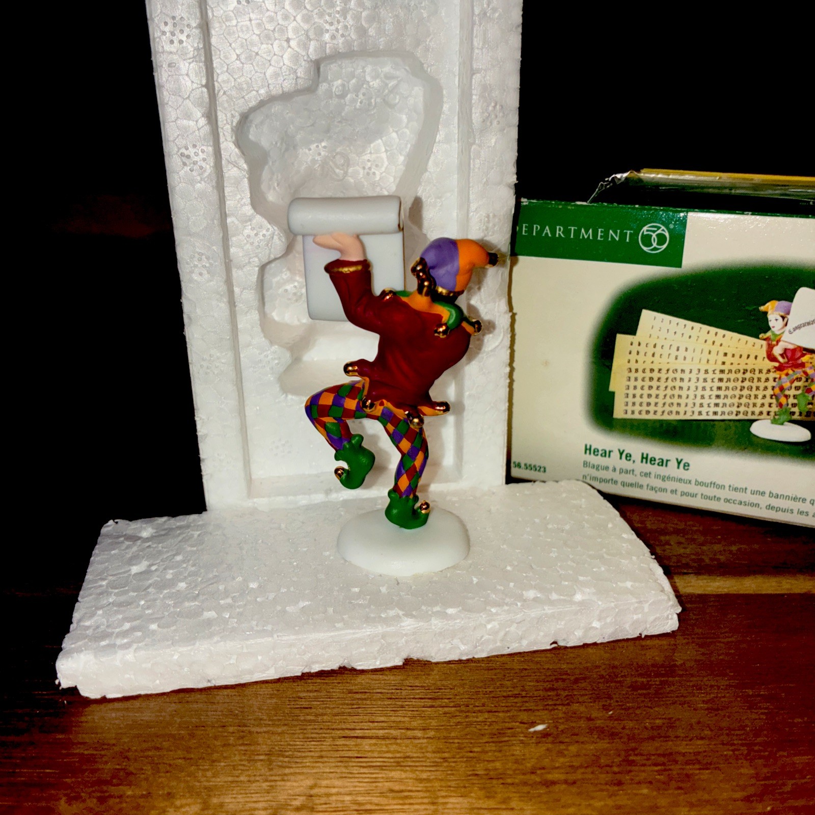 Department 56 RETIRED Heritage Village Hear Ye Hear Ye Jester #56.55523, NIB!