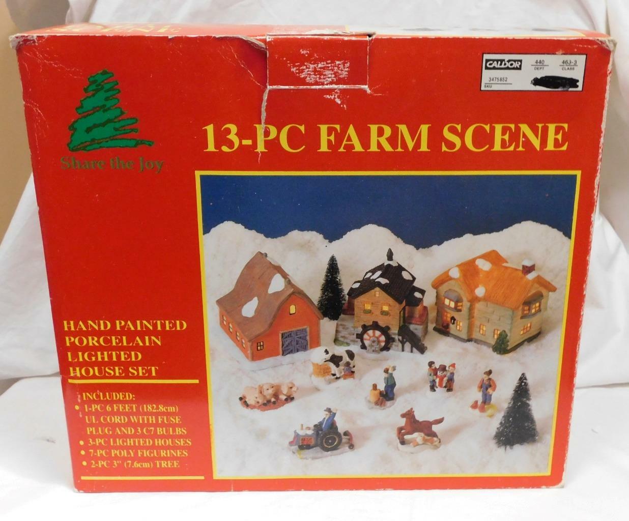 Vintage -Share The Joy -Farm Scene from Caldor